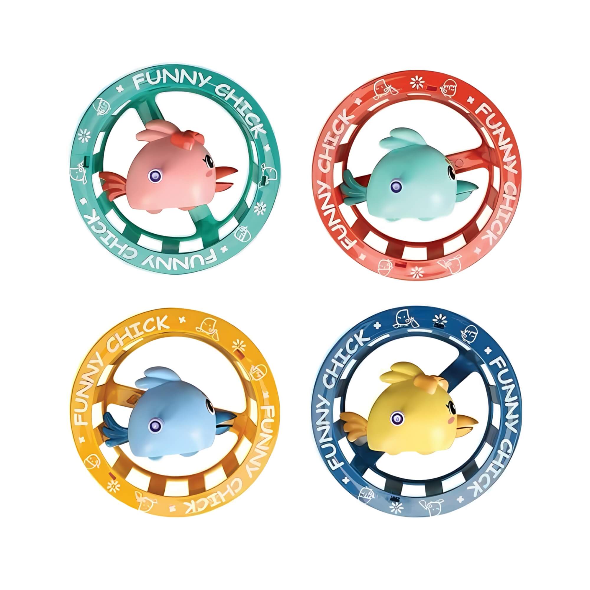 Brinquedo Infantil Roda Galinho Sortido e Unitário Coloria - 310501149