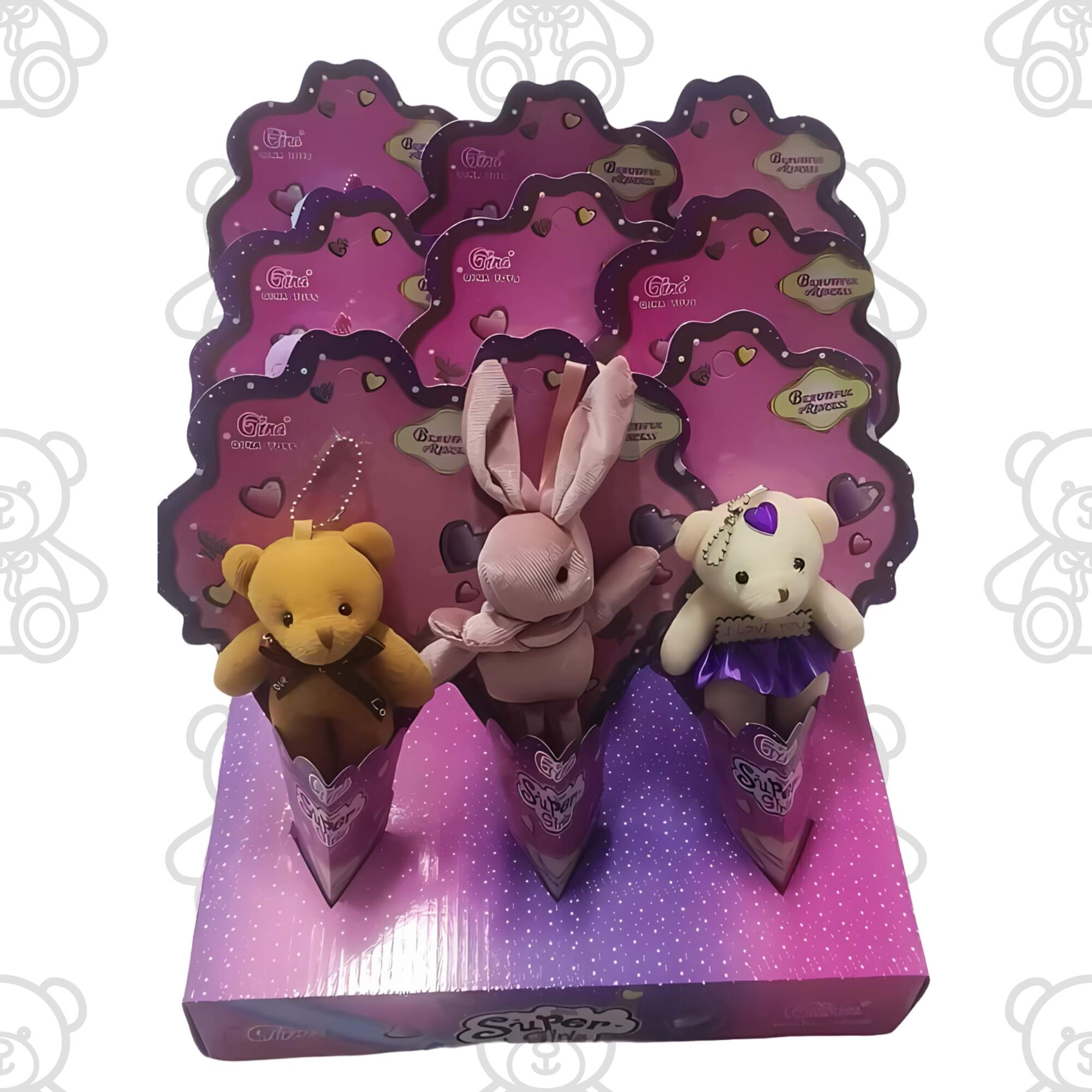 Cone com Animalzinho de Pelúcia Sortido e Unitário Coloria - 429900163