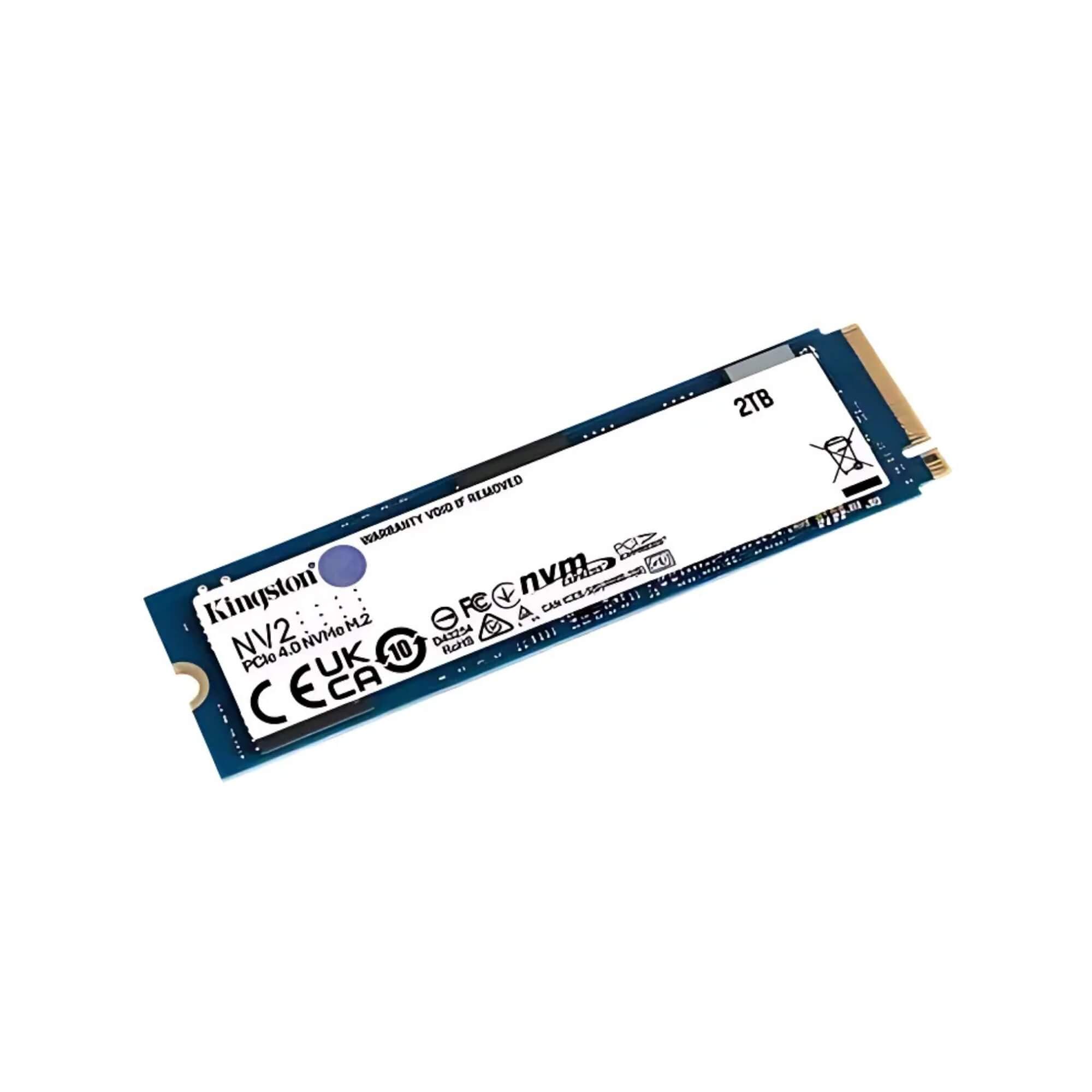 SSD M.2 2TB Kingston NV2 SNV2S/2000G - NVMe Gen 4 - Leitura 3500MB/s Gravação 2800MB/s