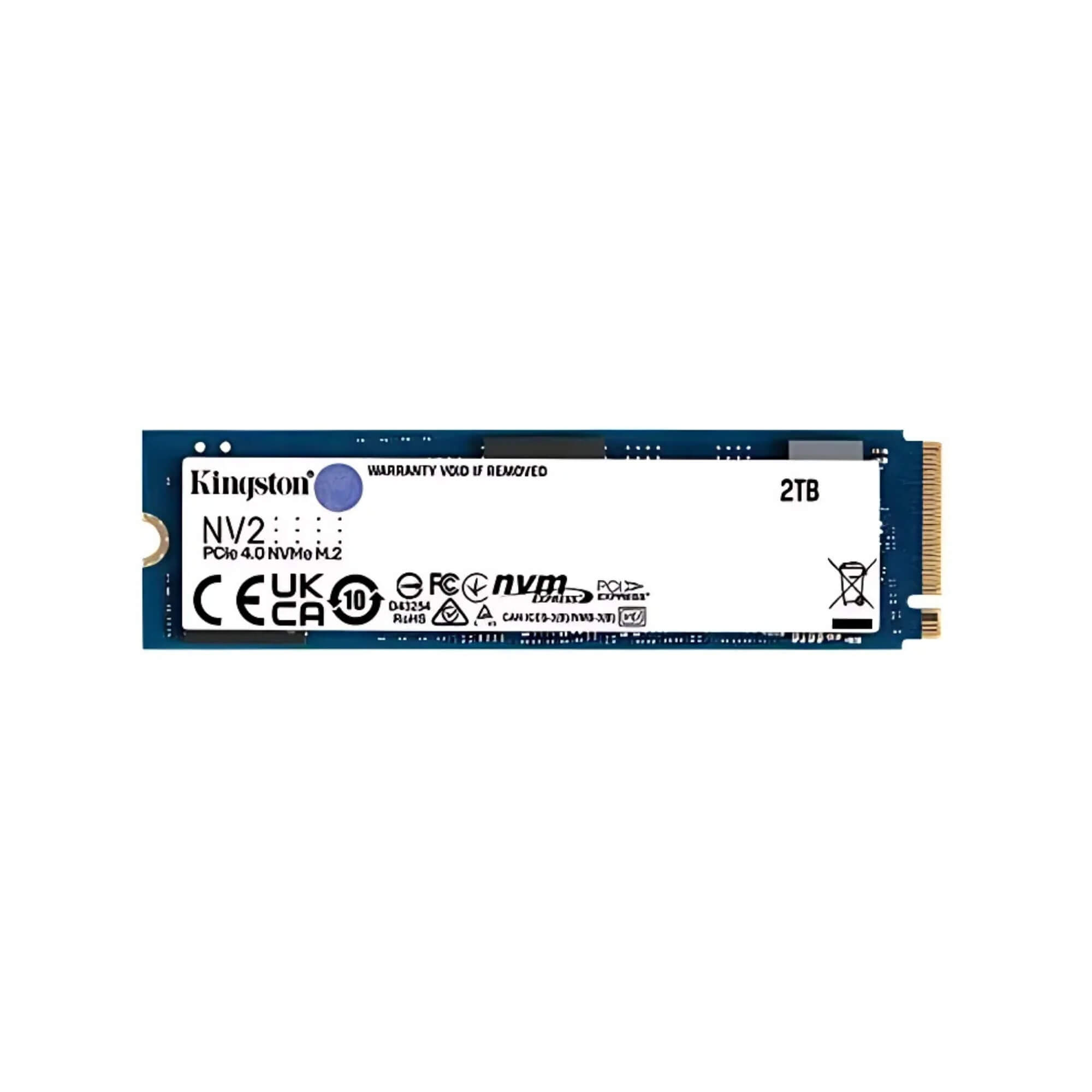 SSD M.2 2TB Kingston NV2 SNV2S/2000G - NVMe Gen 4 - Leitura 3500MB/s Gravação 2800MB/s