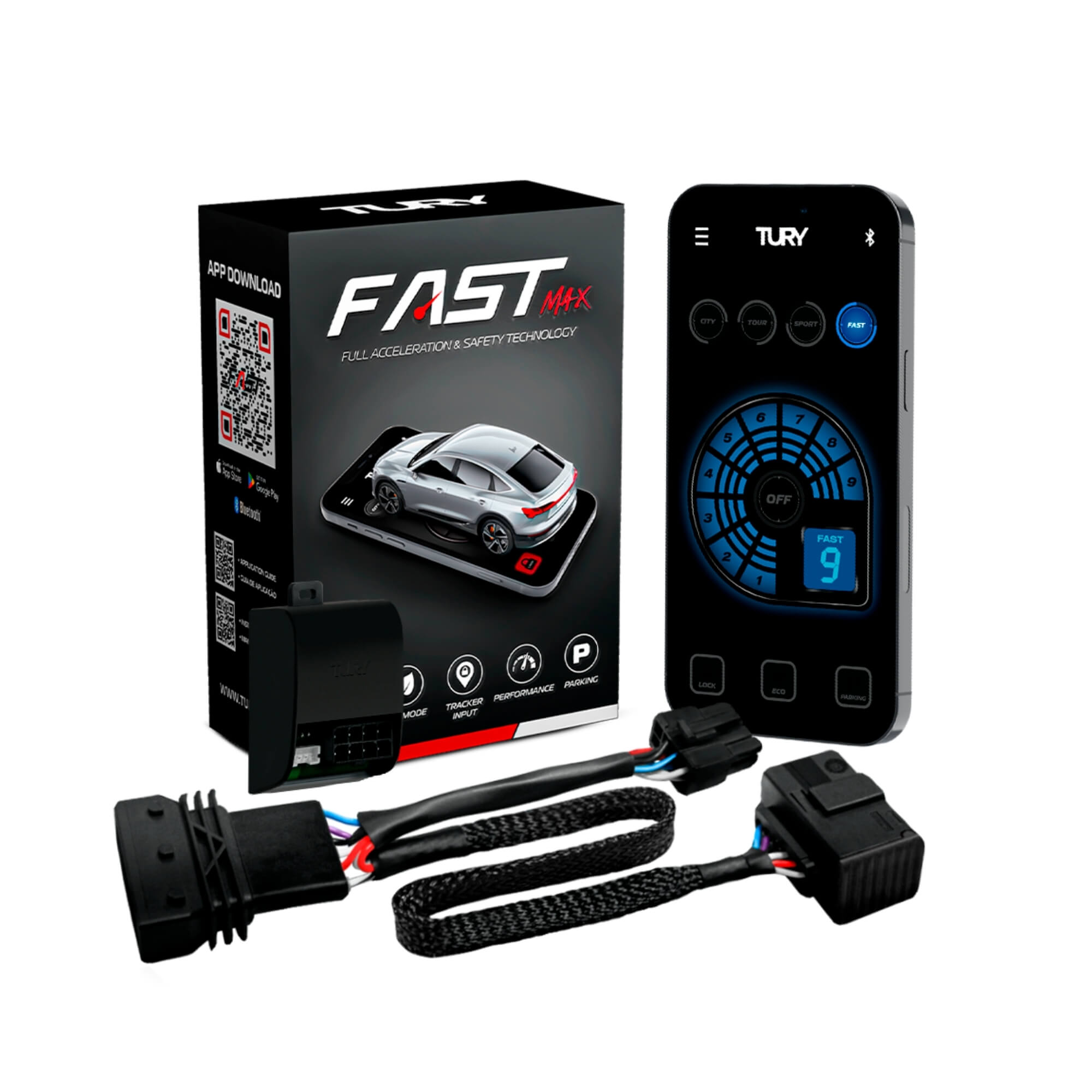 Módulo Variador de Avanço de Aceleração compat. c/ Hilux, Corolla, Prius, RX Tury - FAST_MAX_5.0A