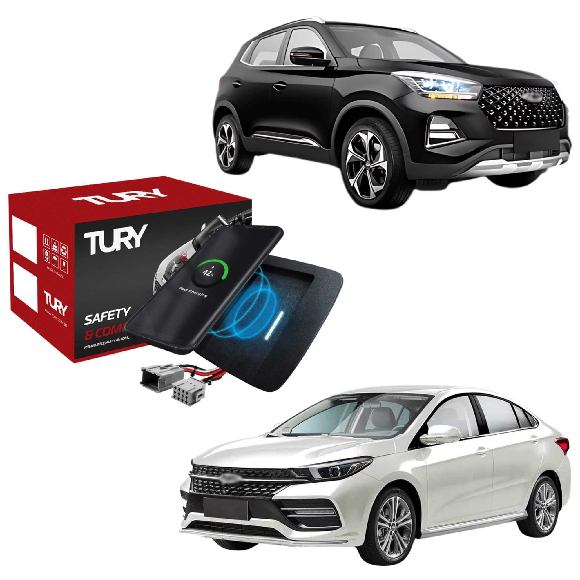 Módulo Eletrônico Carregador Indutivo compatível com Tiggo 5 e Arrizo 6 Tury - ICHARGER1.1BH