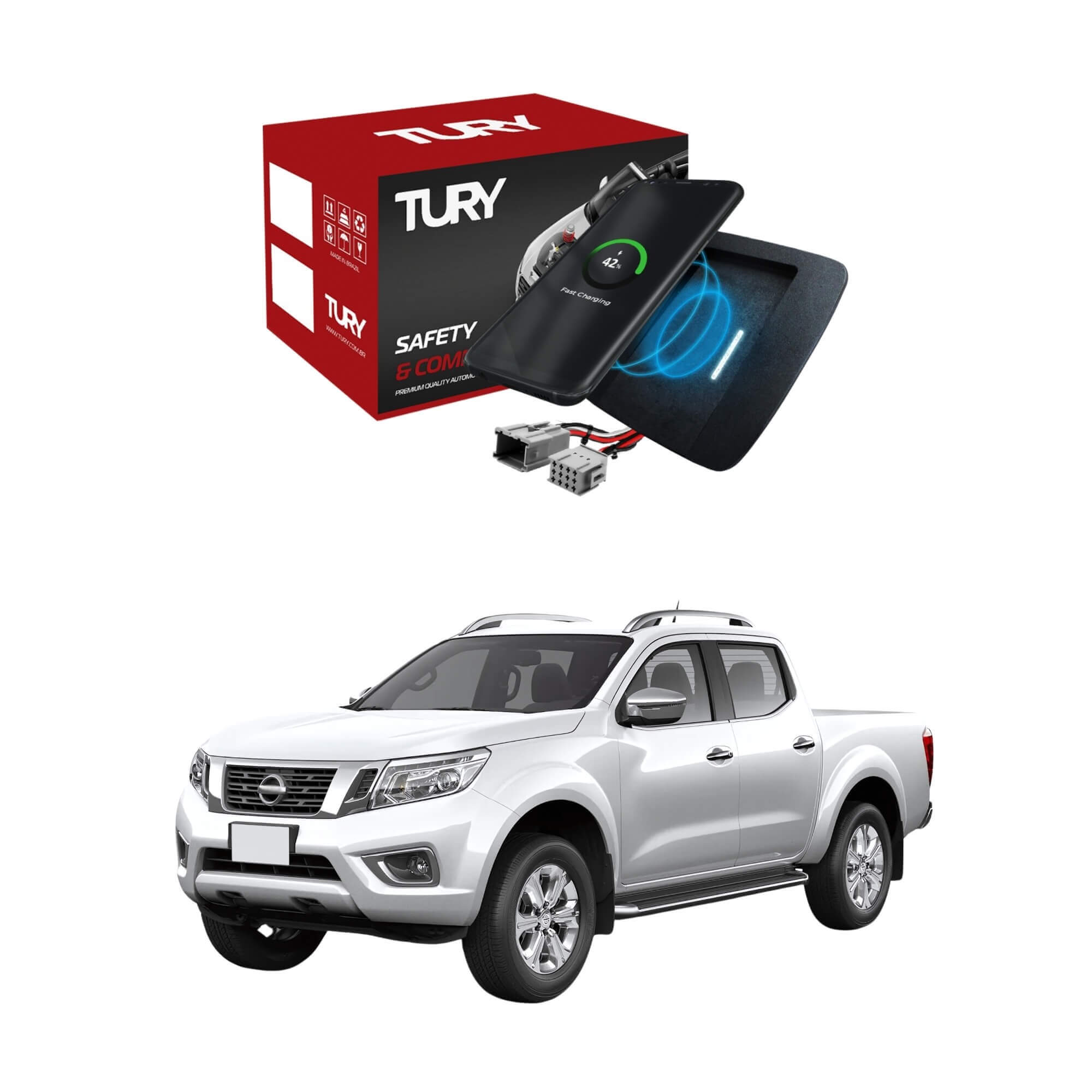 Módulo Eletrônico Carregador Indutivo Frontier A partir de 2016 Tury - ICHARGER1.0AE