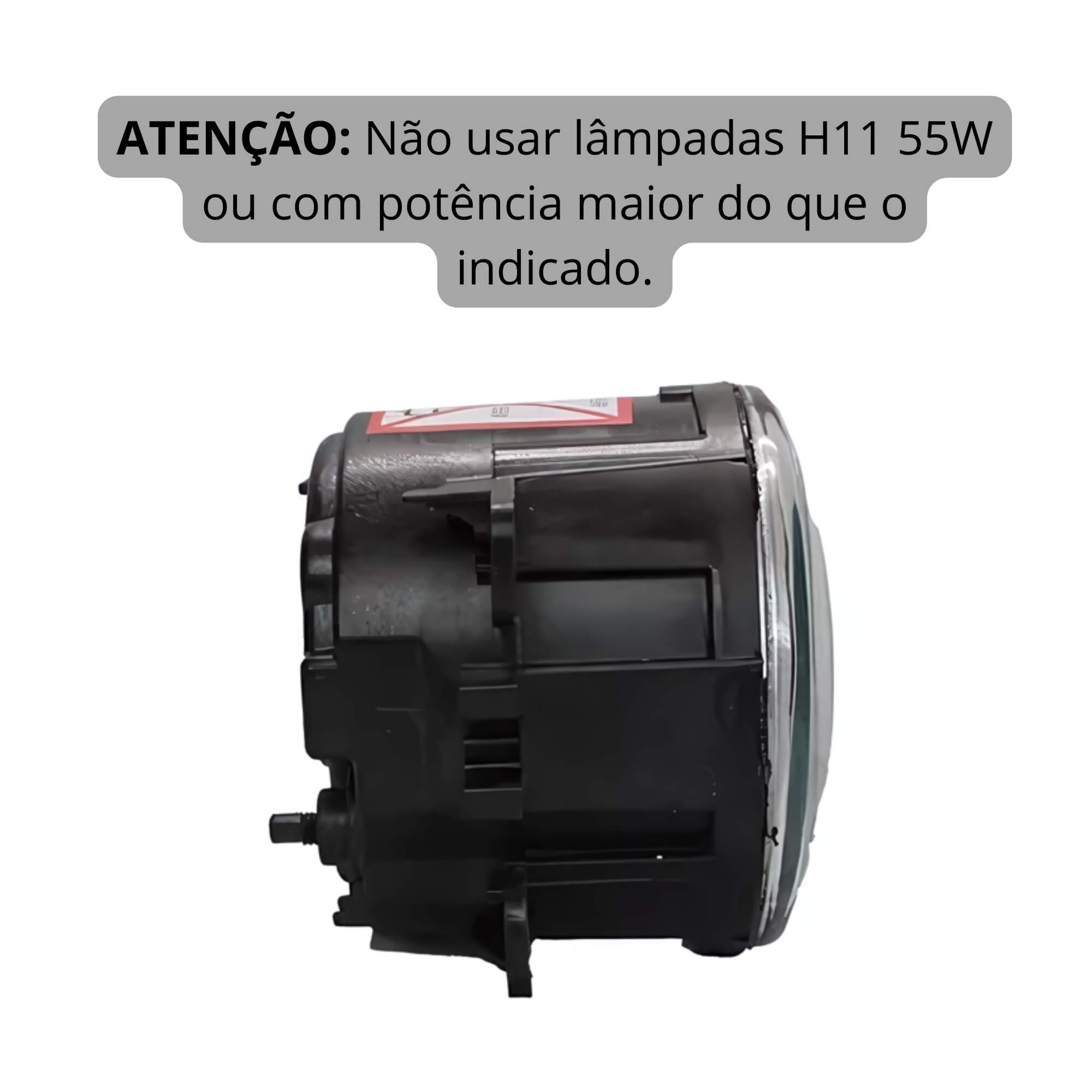 Farol de Milha Universal Lente Vidro Lado Direito Aro Prata Suits - FUN112