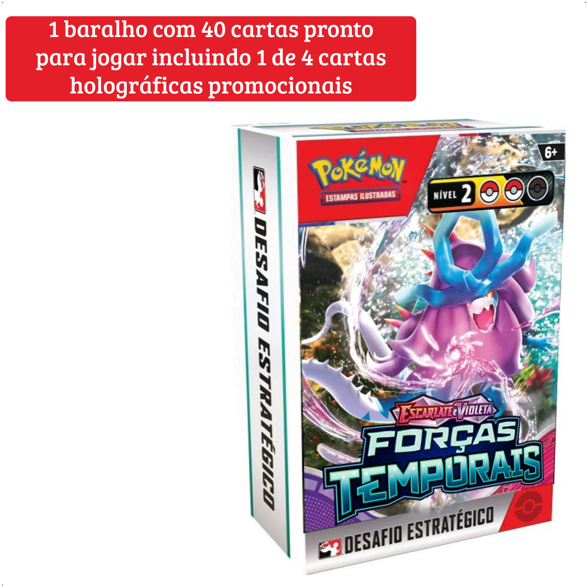 Pokemon EV5 Desafio Estrategico - Forças Temporais Copag 33976