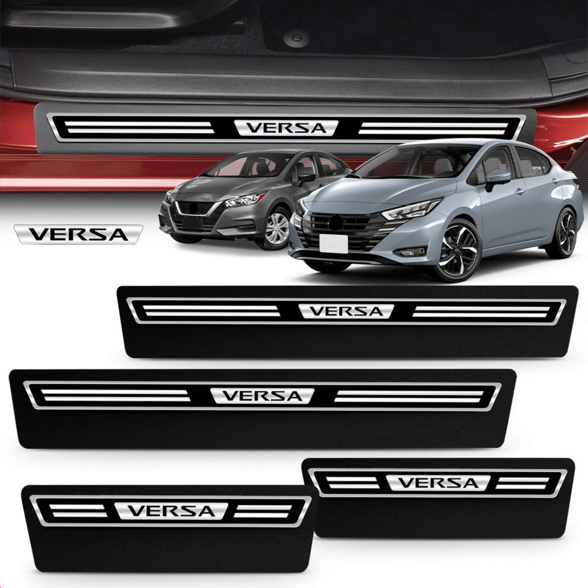 Soleira Adesiva de Porta Premium Elegance Versa 2021 2022 4P Veikko - NA01260036