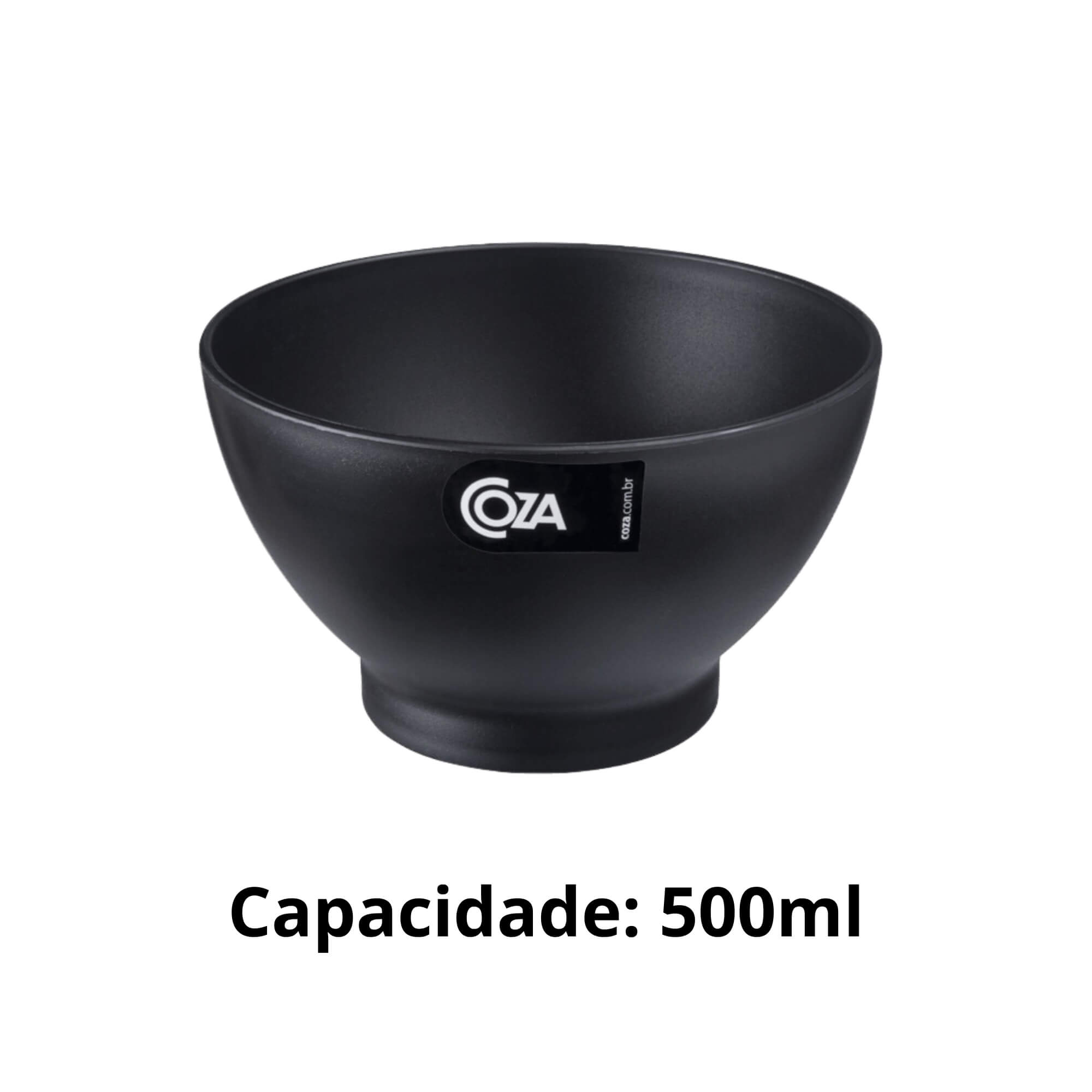 COMP Kit com 4 Cumbucas 500ml Preto Coza Brinox - 10510/0008