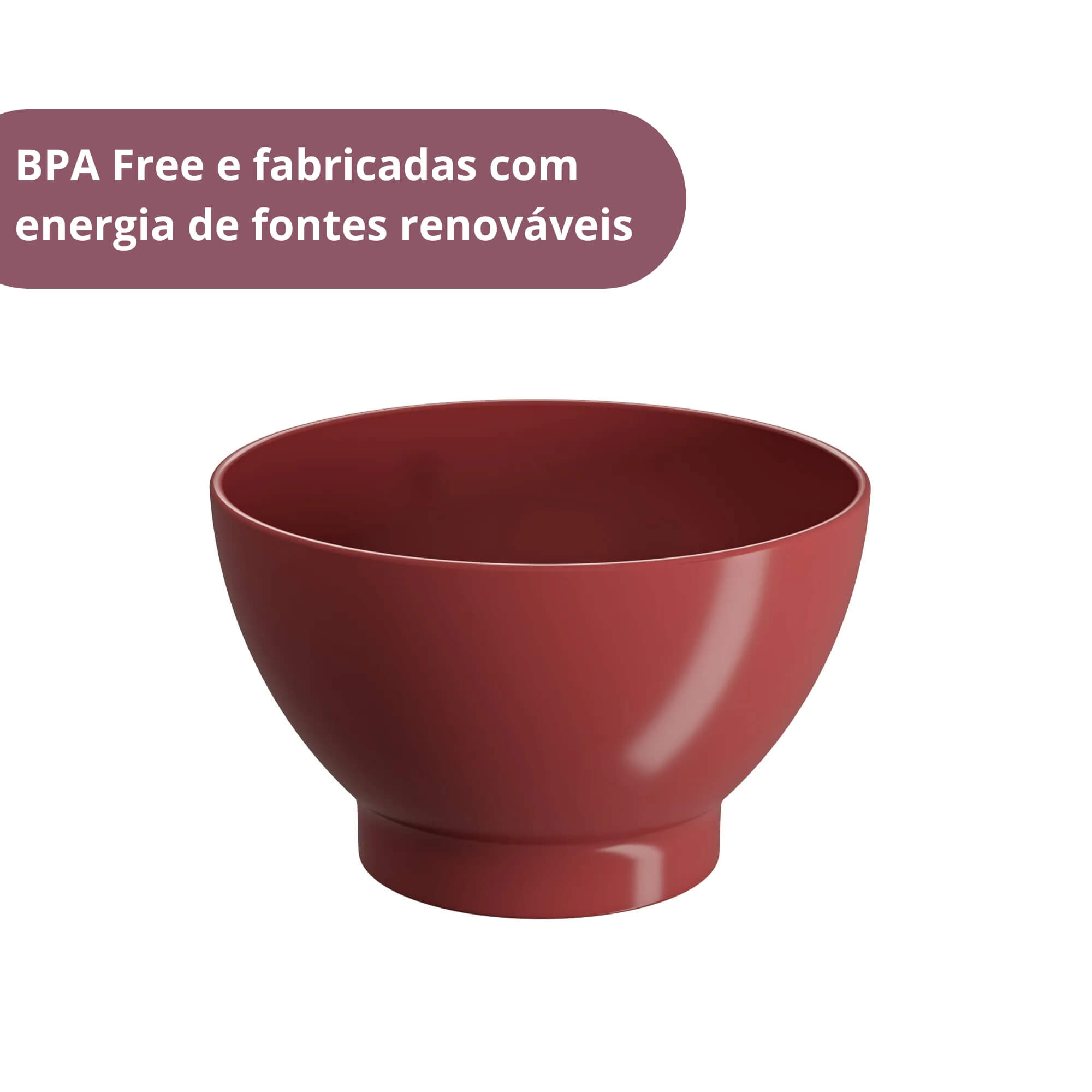 COMP Kit com 4 Cumbucas 750ml (cada) Vermelho Dust Coza Brinox - 10510/0465