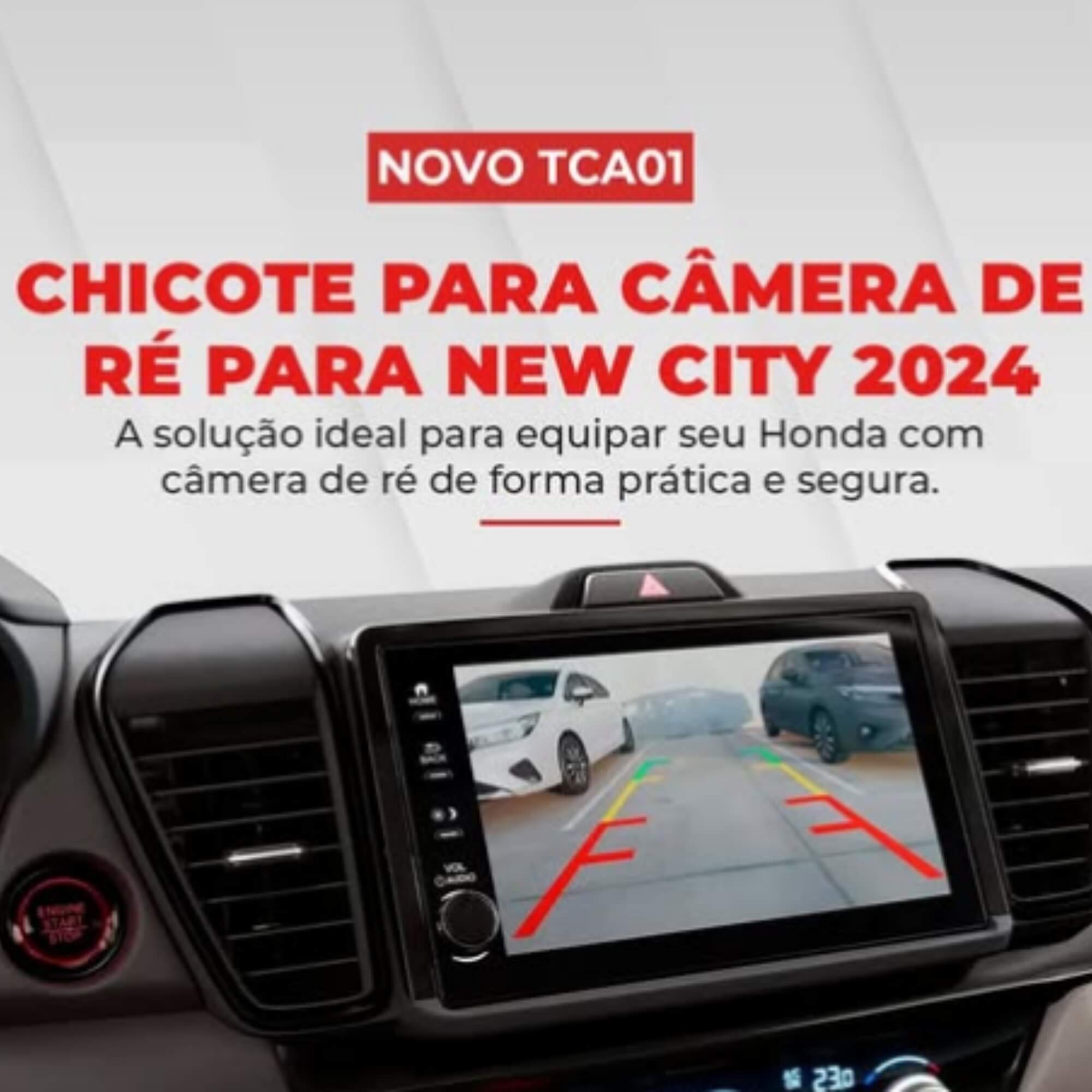 Chicote para Câmera de Ré New City 2024 versão PCD TCA01 Tromot - TCA01