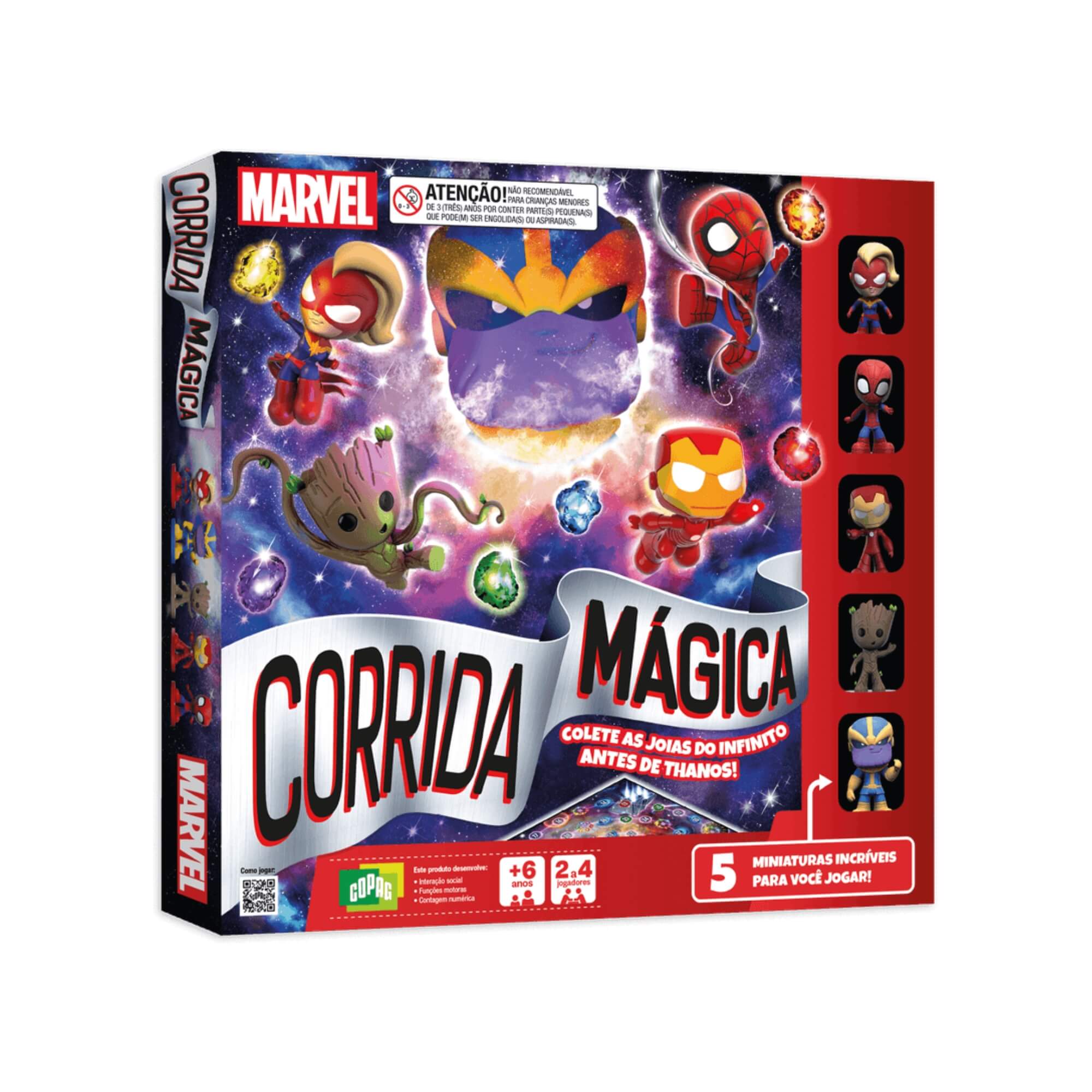 Jogo de Tabuleiro Corrida Mágica Marvel Copag - 31427