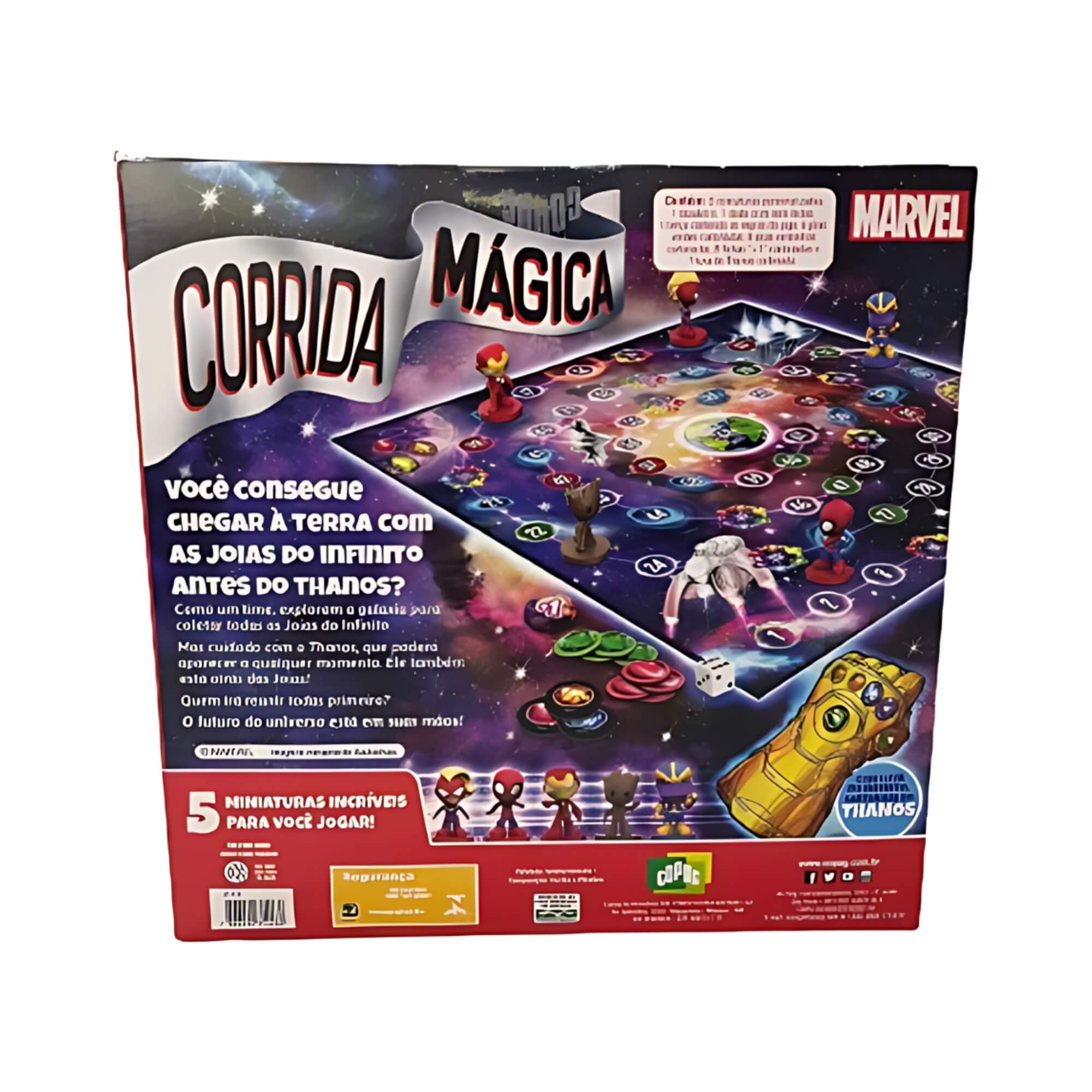 Jogo de Tabuleiro Corrida Mágica Marvel Copag - 31427