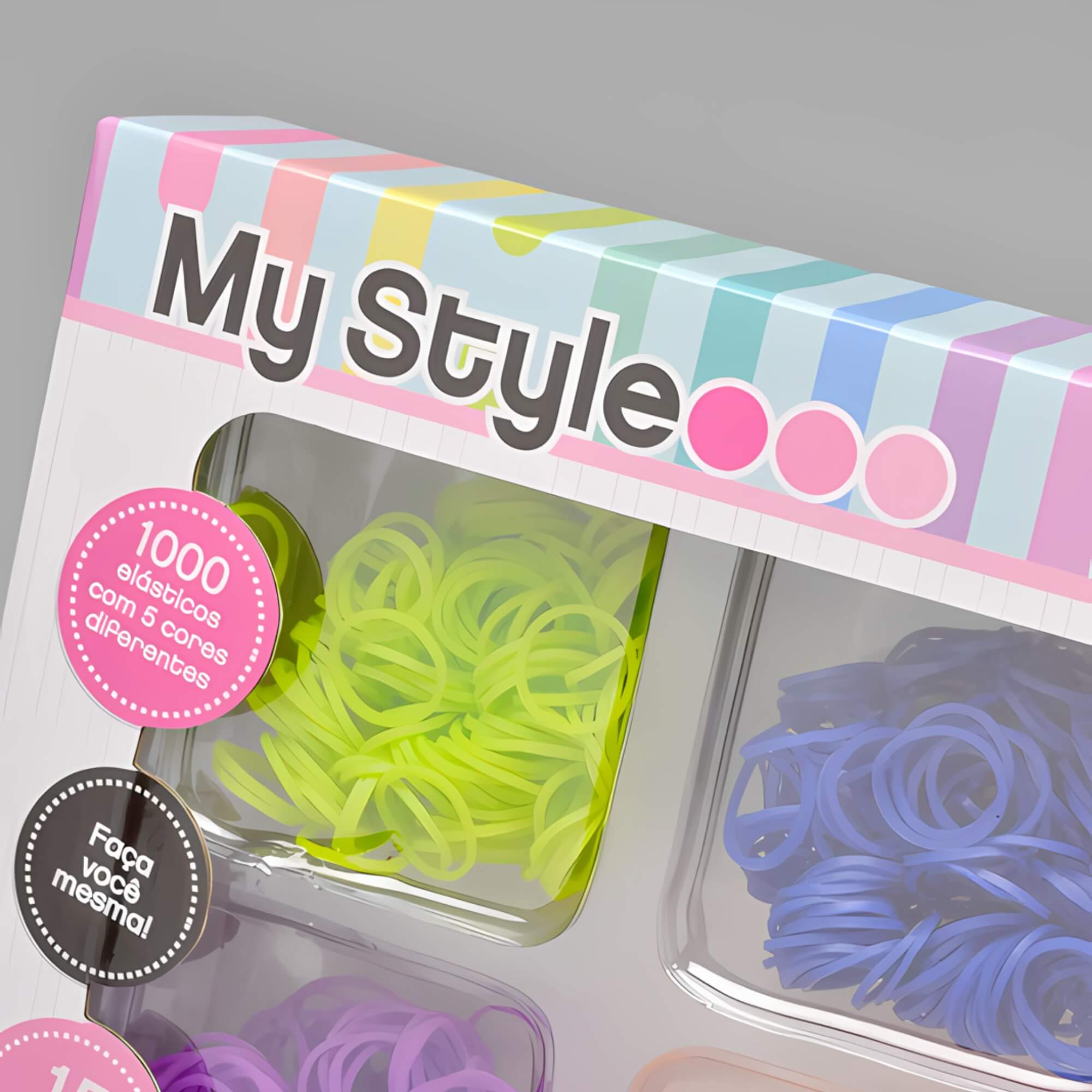 Brinquedo Infantil Fábrica de Pulseiras de Elástico My Style Clássico Multikids - BR1472