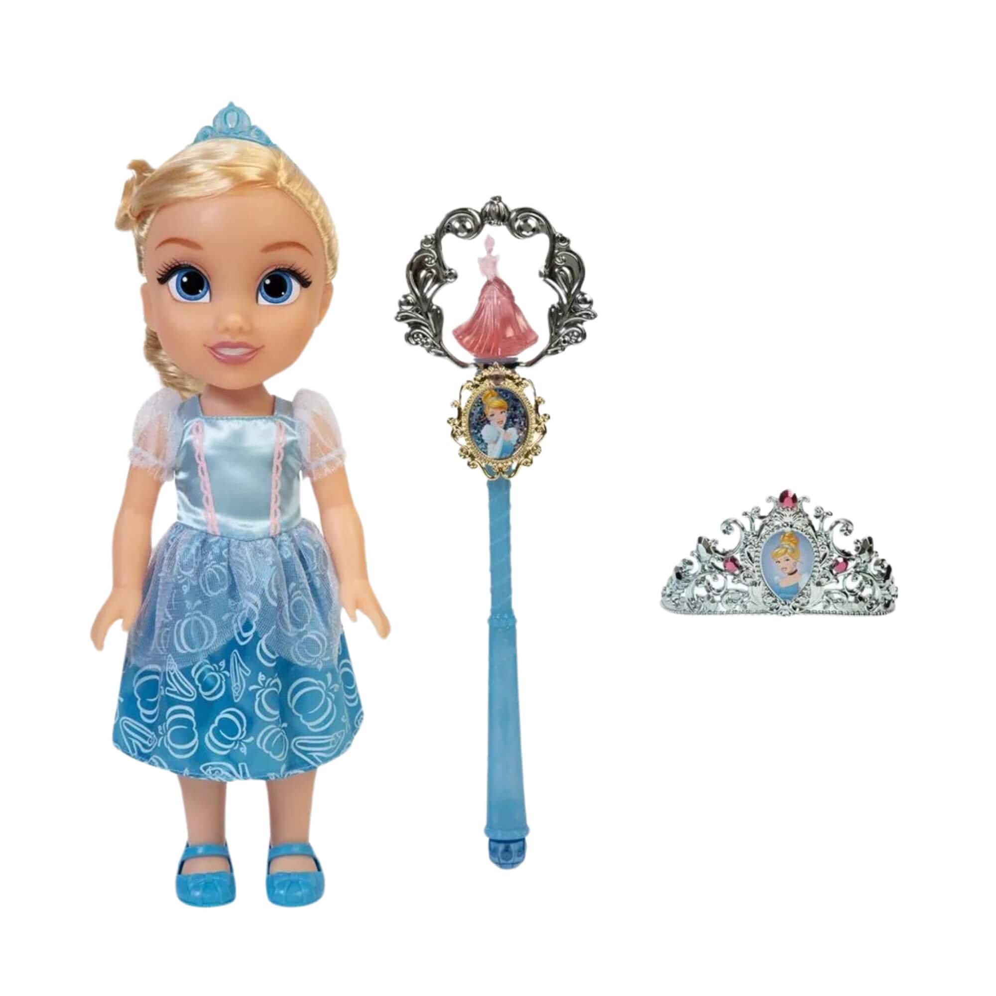 Boneca Infantil Princesas da Disney Cinderella com Varinha Multikids - BR1926