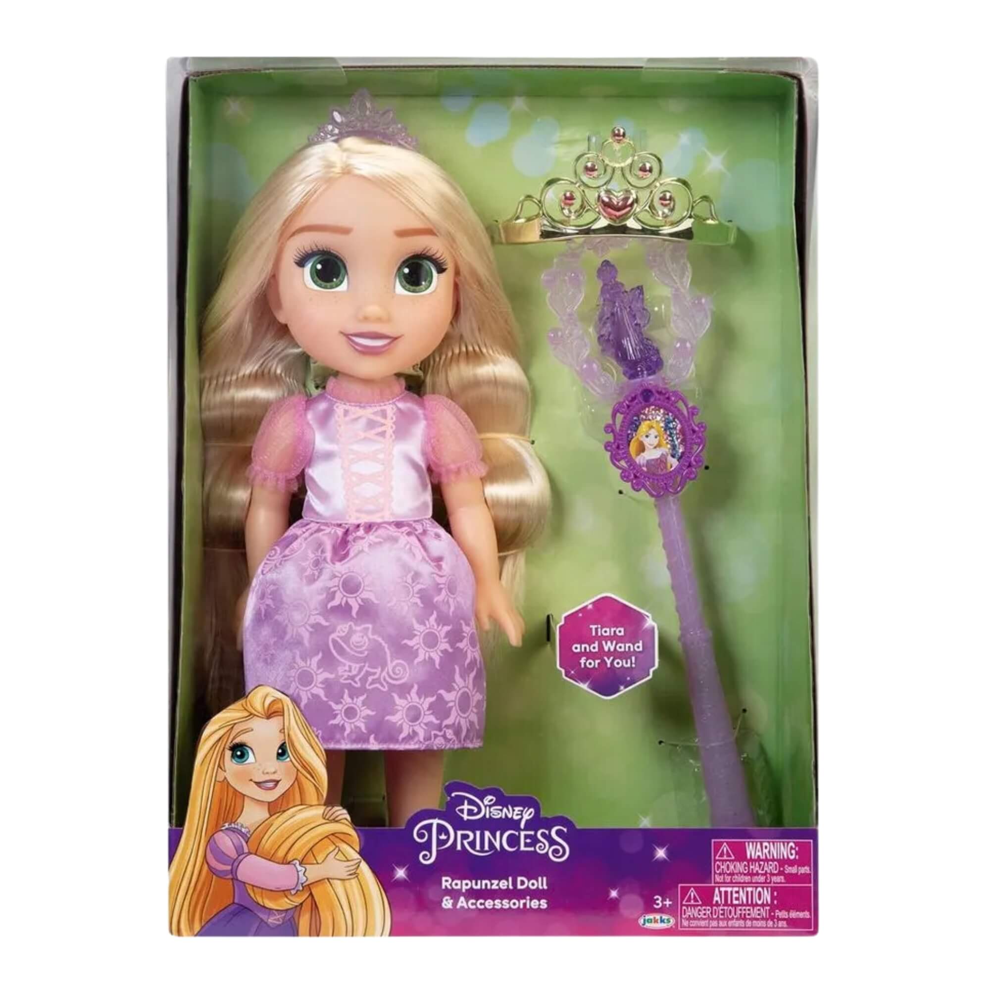 Boneca Princesas da Disney Rapunzel com Varinha e Tiara Multikids - BR1928