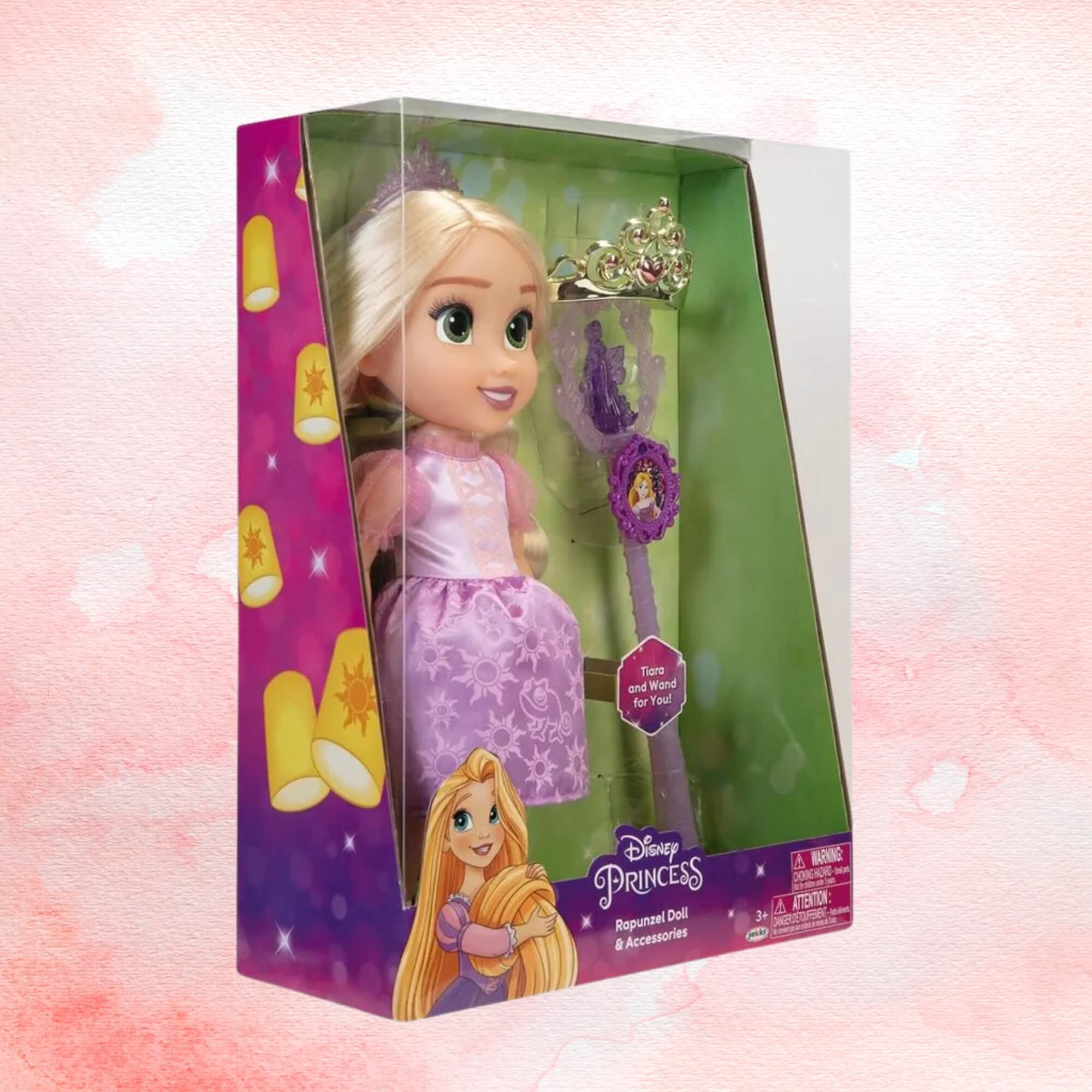 Boneca Princesas da Disney Rapunzel com Varinha e Tiara Multikids - BR1928