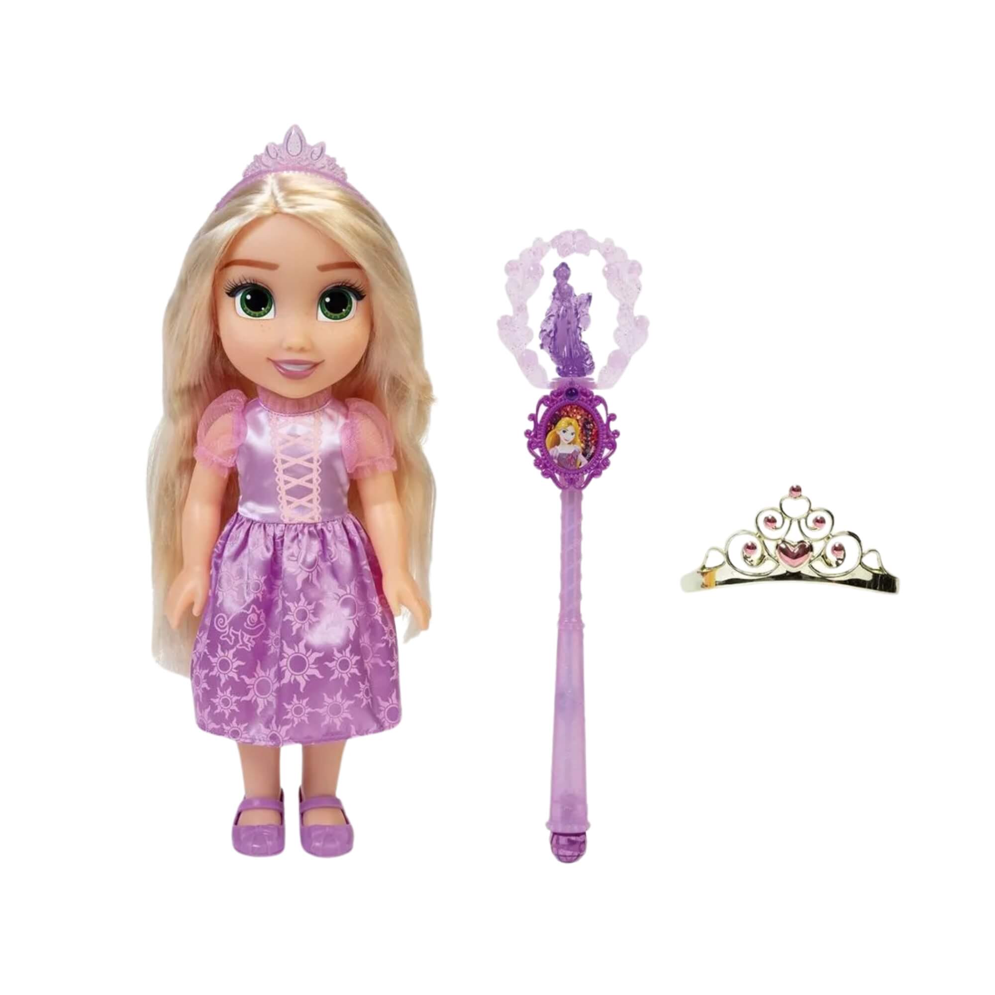 Boneca Princesas da Disney Rapunzel com Varinha e Tiara Multikids - BR1928