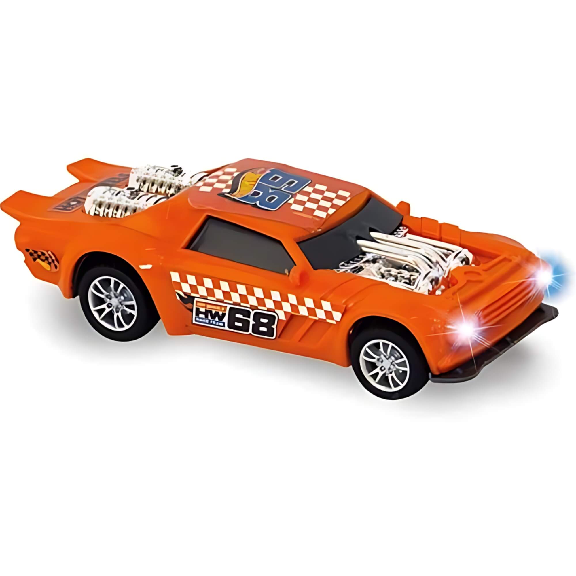 Brinquedo Infantil Carrinho de Fricção Hot Wheels Fast Racer Sortido e Unitário Multikids -BR2084