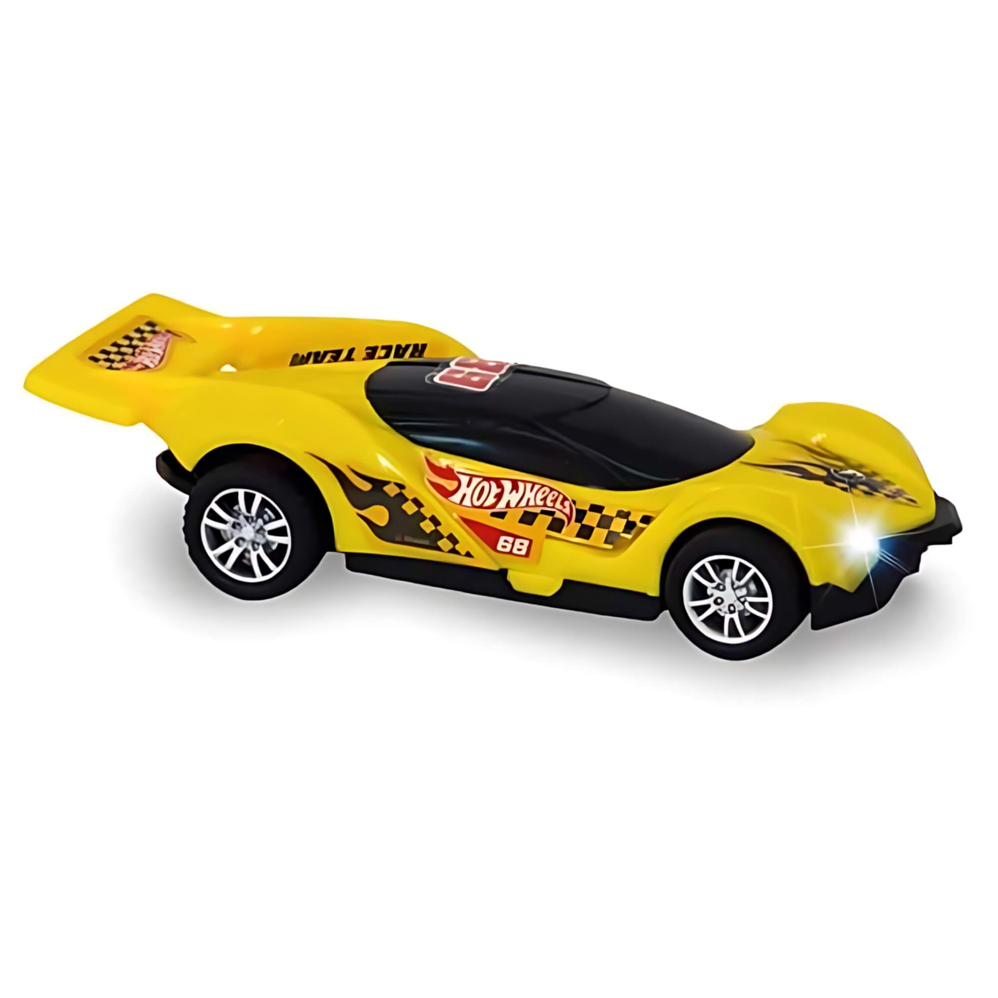 Brinquedo Infantil Carrinho de Fricção Hot Wheels Fast Racer Sortido e Unitário Multikids -BR2084