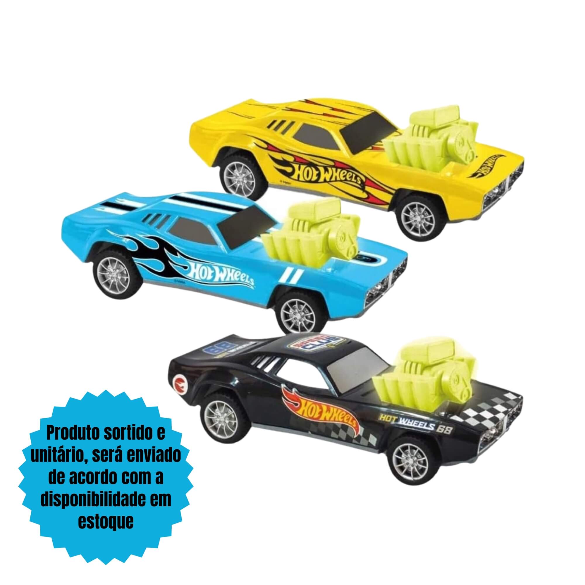 Brinquedo Infantil Carrinho Fricção Hot Wheels Speed Machine Sortido e Unitário Multikids - BR2085