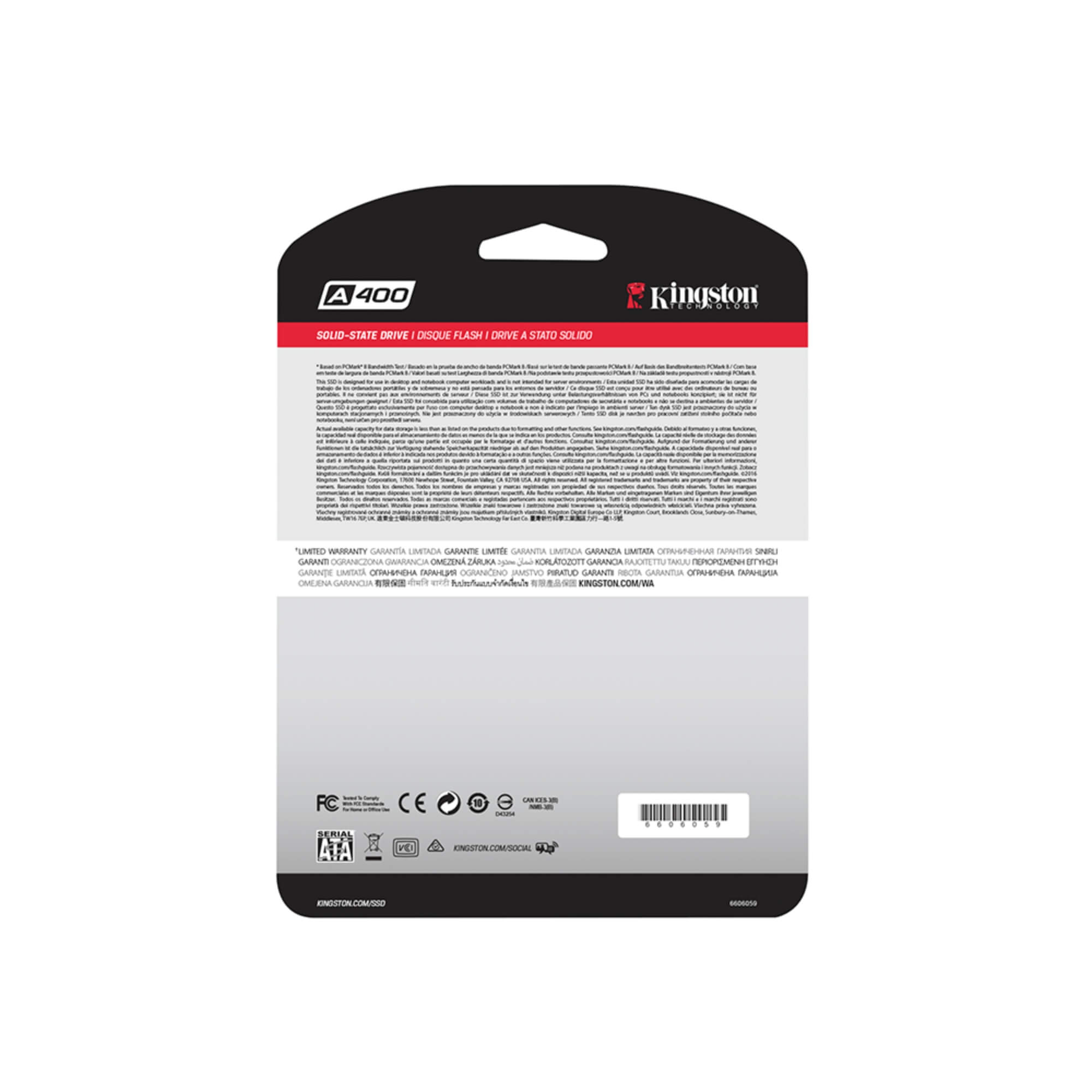 SSD Kingston A400 480GB Sata III 6Gb/s 2,5'' 500MB Kingston - SA400S37/480GB