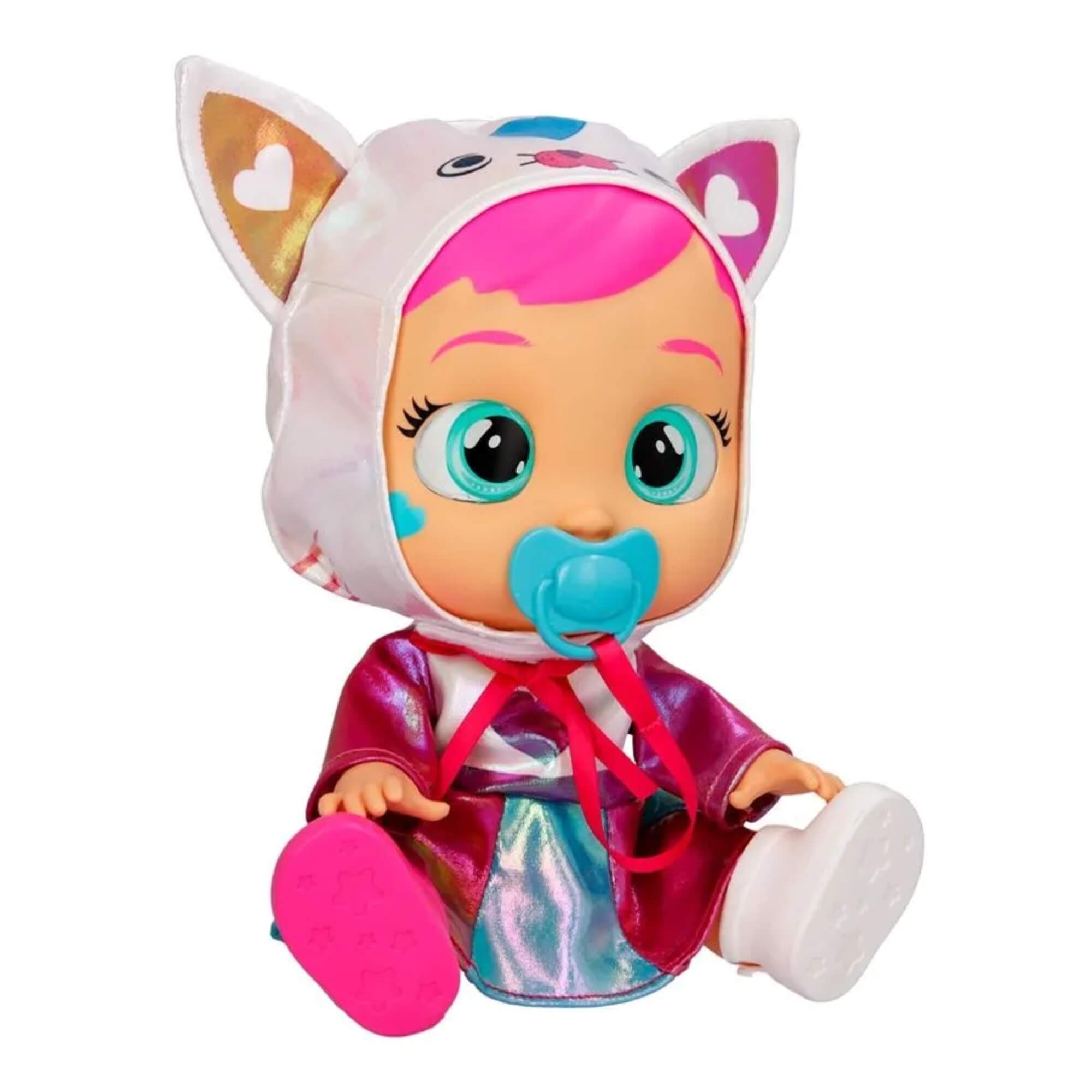 Boneca Infantil Cry Babies Stars Daisy com Olhos que Brilham Multikids- BR2239