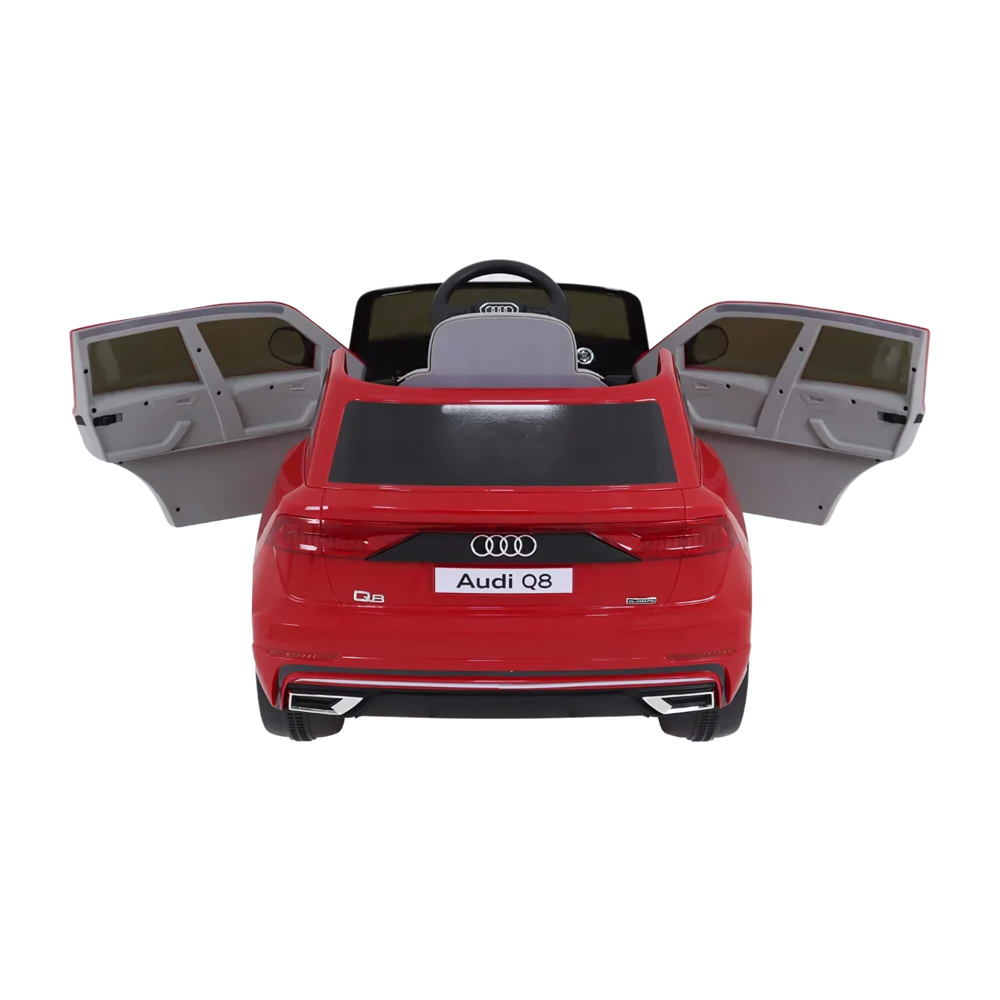 Carrinho Elétrico Audi Q8 12V Vermelho c/ Controle Remoto para Crianças até 30kg Bel - 929604