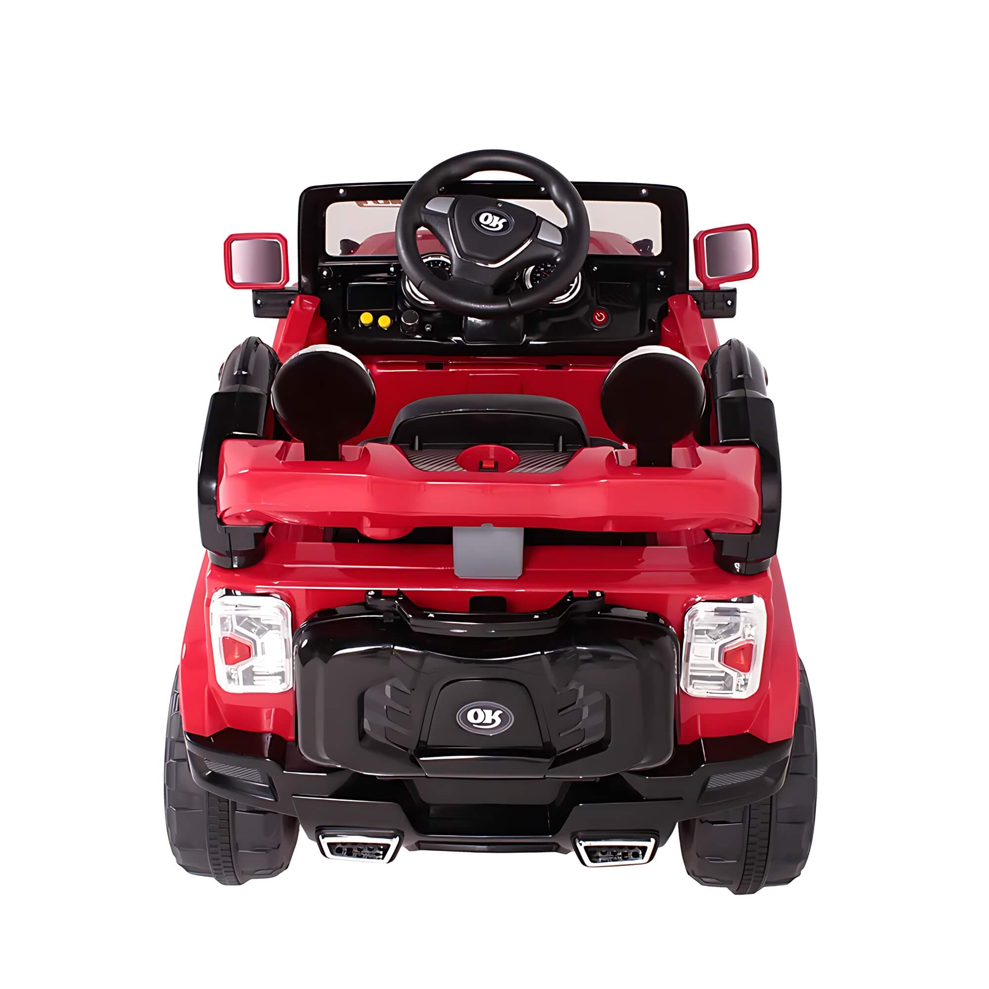 Carrinho Jipe Elétrico Infantil Trilha 12V Vermelho com Controle Remoto Bel - 927604