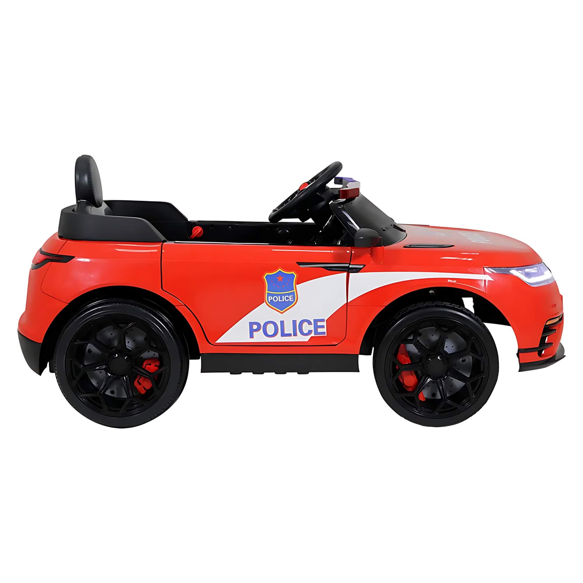 Carrinho Elétrico Polícia Drift 12V Vermelho c/ Controle Remoto p/ Crianças até 30 Kg Bel-936304