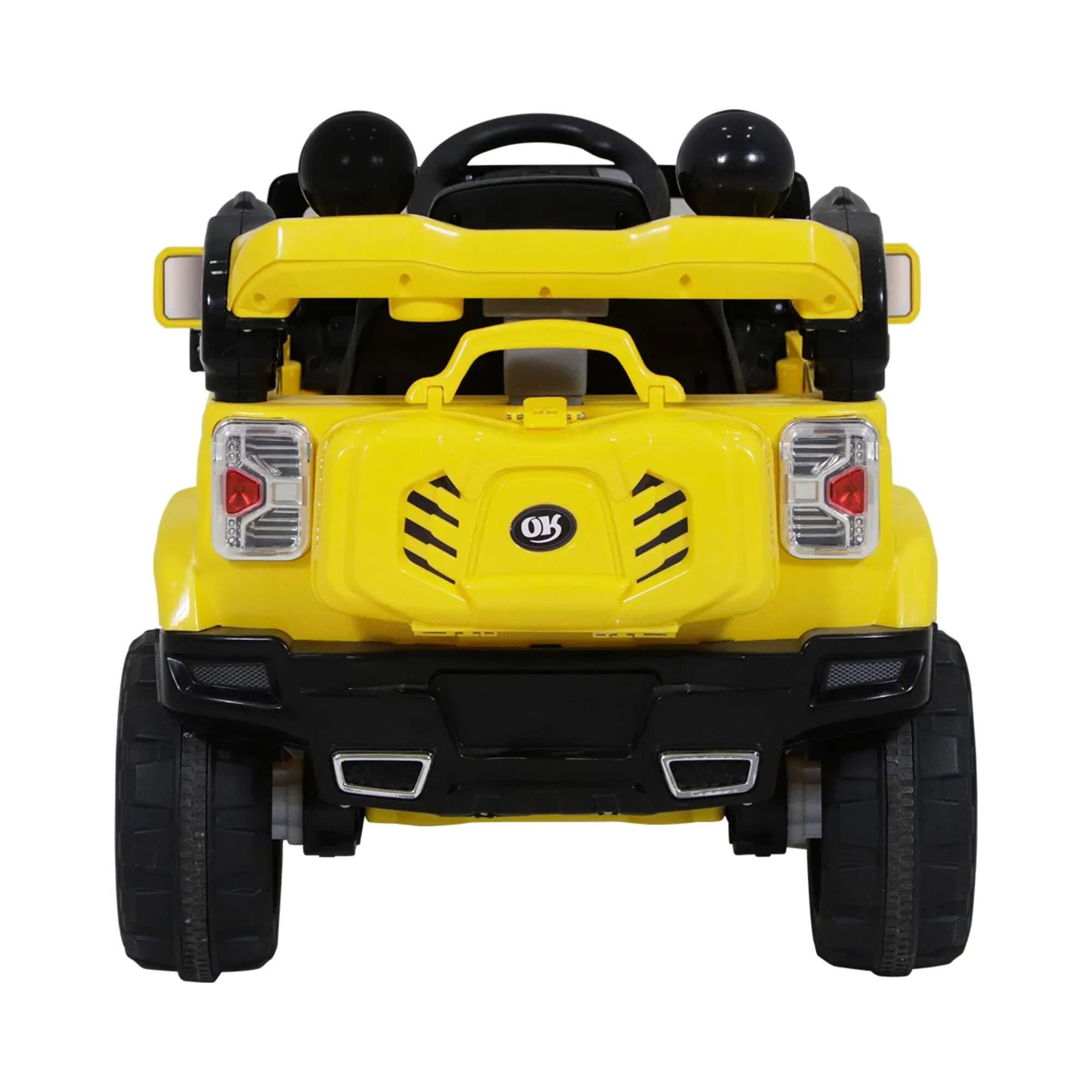 Carrinho Elétrico Jipe Infantil Trilha 12V Amarelo com Controle Remoto Bel - 927600