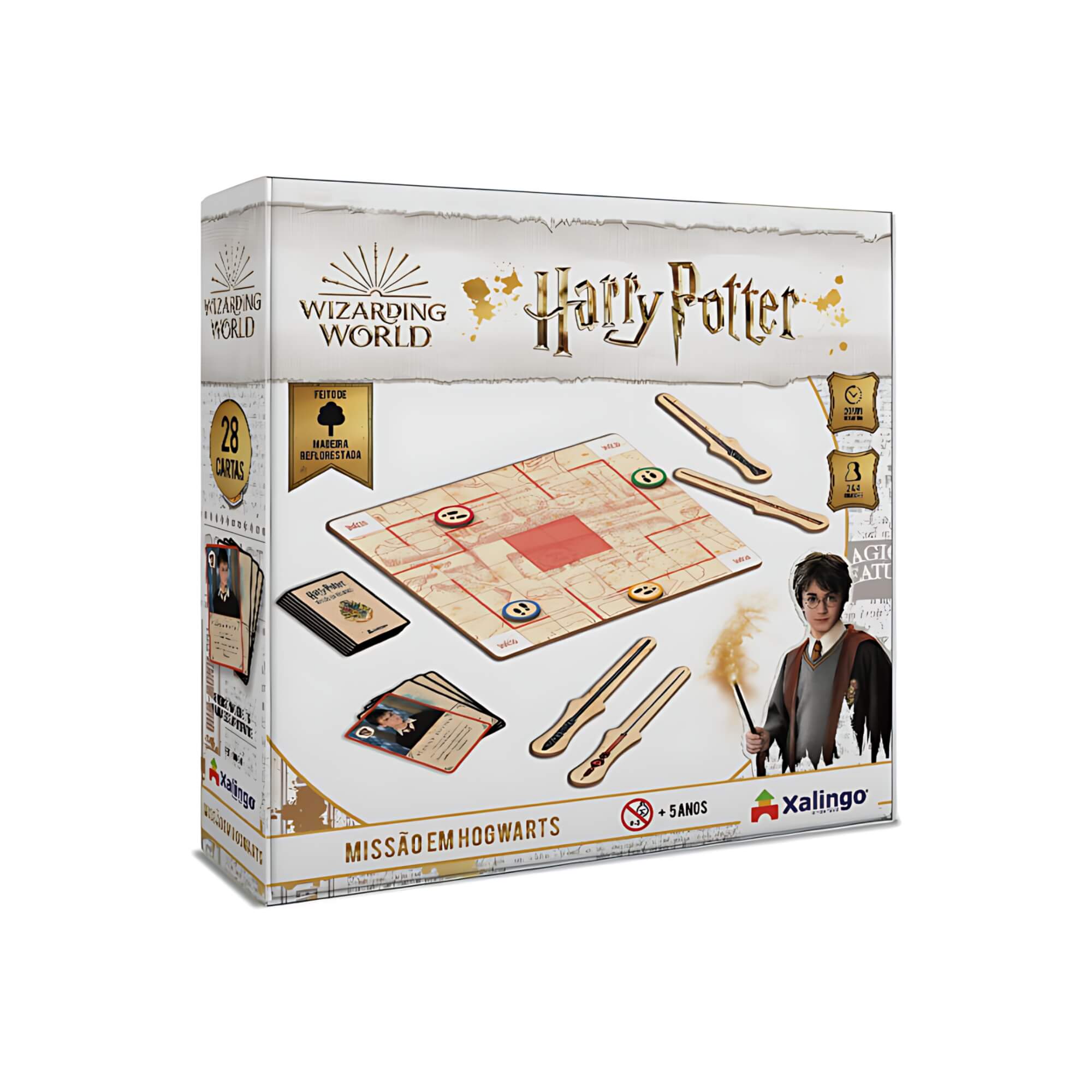 Jogo de Tabuleiro Missão em Hogwarts Harry Potter Xalingo - 67965