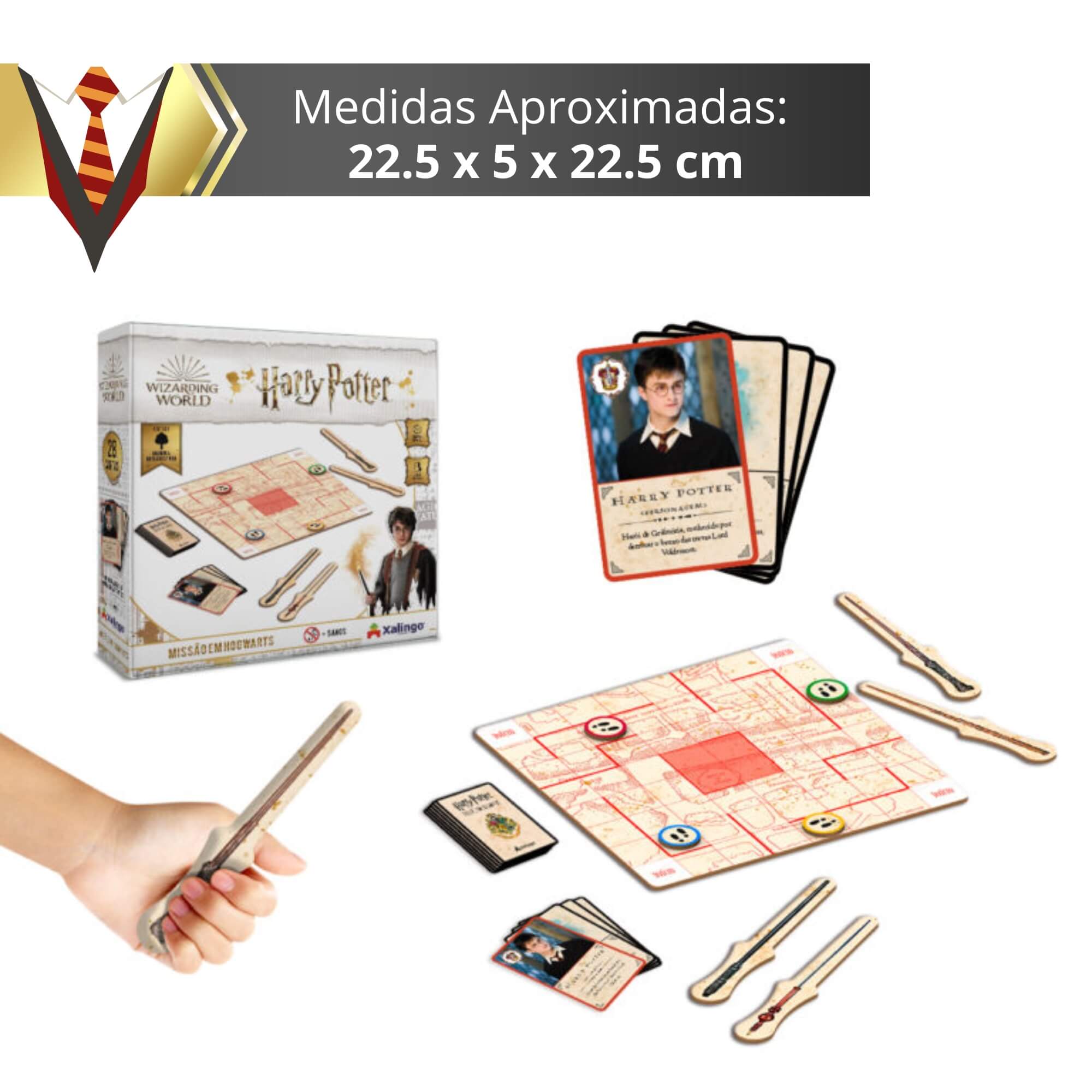 Jogo de Tabuleiro Missão em Hogwarts Harry Potter Xalingo - 67965