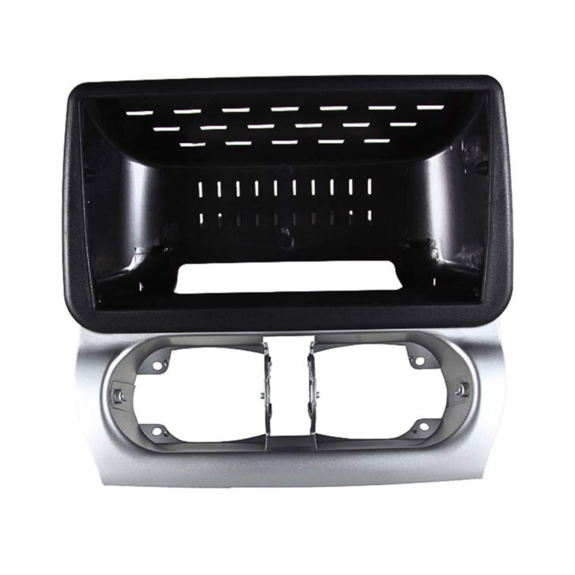 Moldura 9" Polegadas Preto c/ Prata compatível c/ Corsa Maxx e Montana 2002-2012 Expex - EPX9GM026