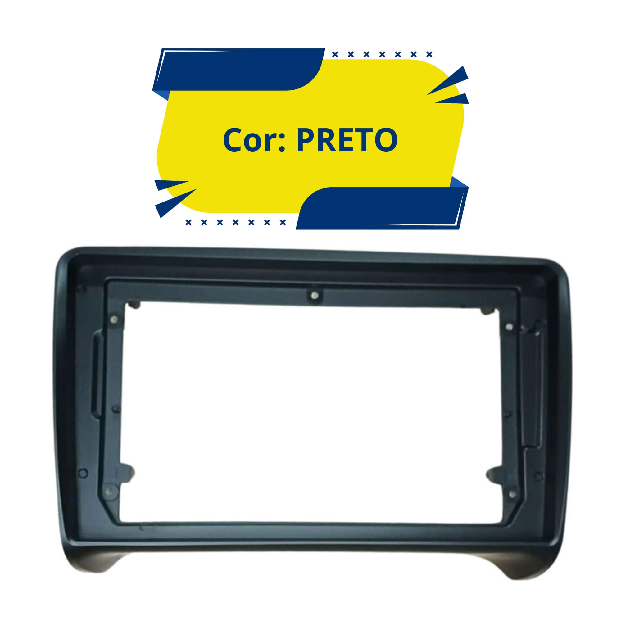 Moldura 9" Polegadas Padrão Chinês compatível com Audi TT 2000 a 2014 Expex - EPX9AU005