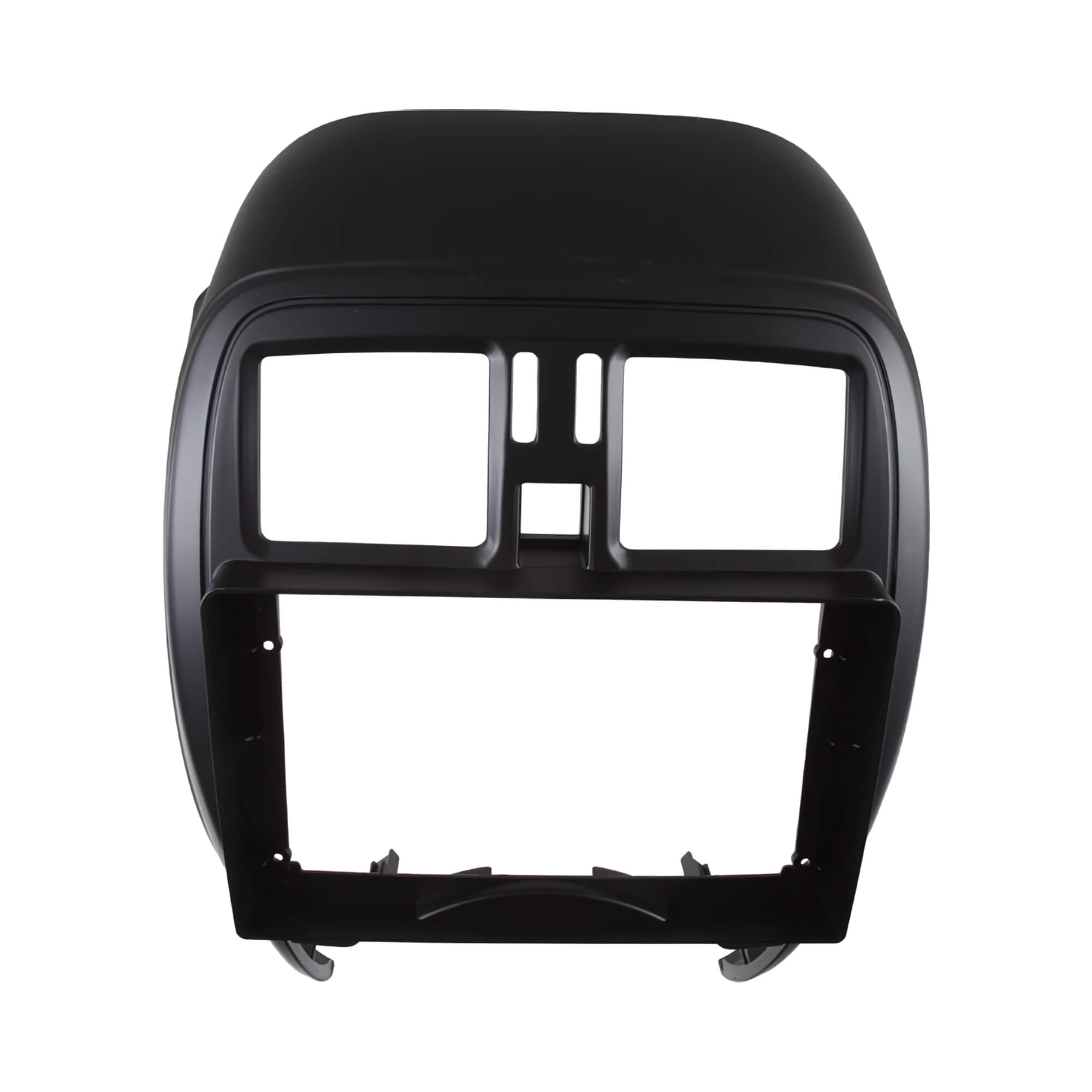 Moldura 9" Polegadas Preta compatível com Nissan March a partir de 2015 Expex - EPX9NS003