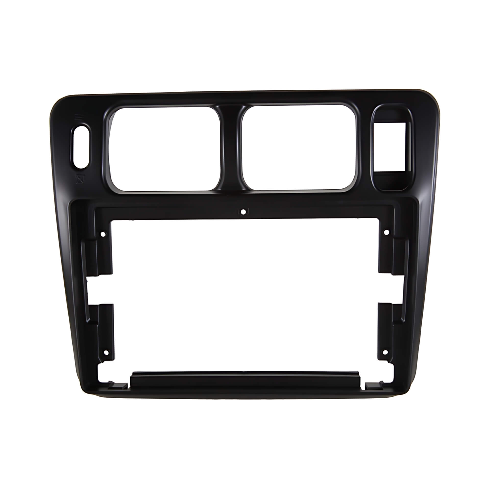 Moldura 9" Polegadas Preta compatível com Mitsubishi Pajero TR4 2002 a 2014 Expex - EPX9MT008