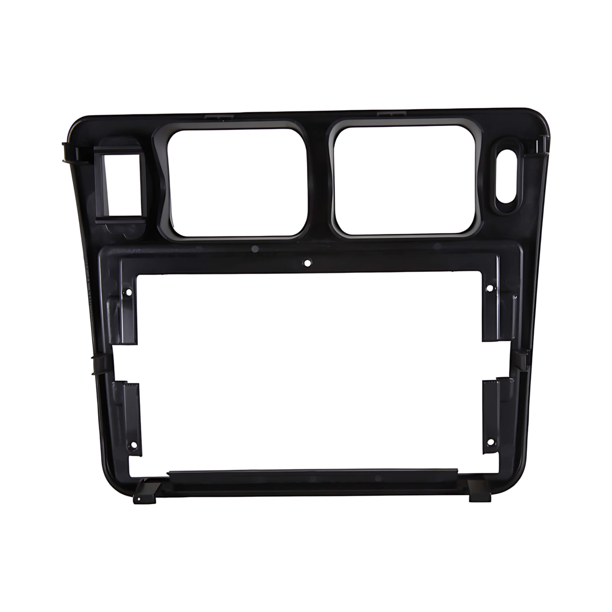 Moldura 9" Polegadas Preta compatível com Mitsubishi Pajero TR4 2002 a 2014 Expex - EPX9MT008