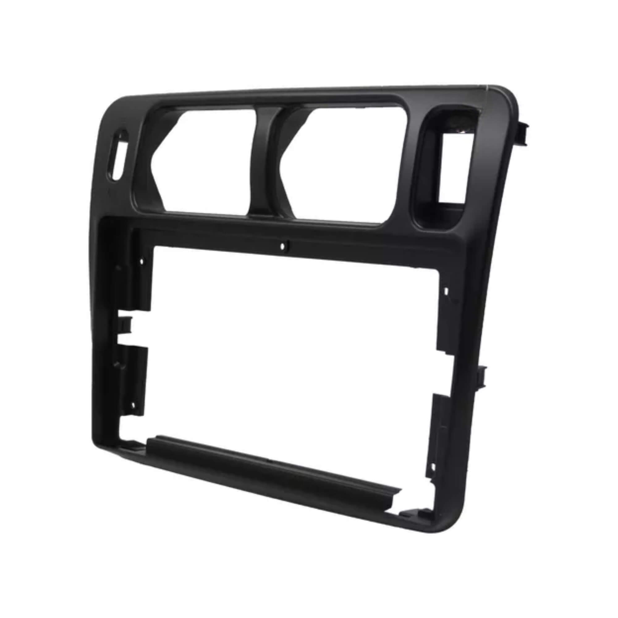 Moldura 9" Polegadas Preta compatível com Mitsubishi Pajero TR4 2002 a 2014 Expex - EPX9MT008