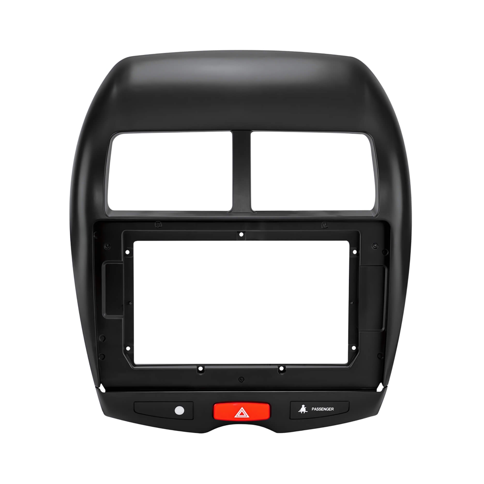 Moldura 10" Polegadas Preta compatível com Mitsubishi ASX 2010 a 2020 Expex - EPX10MT002