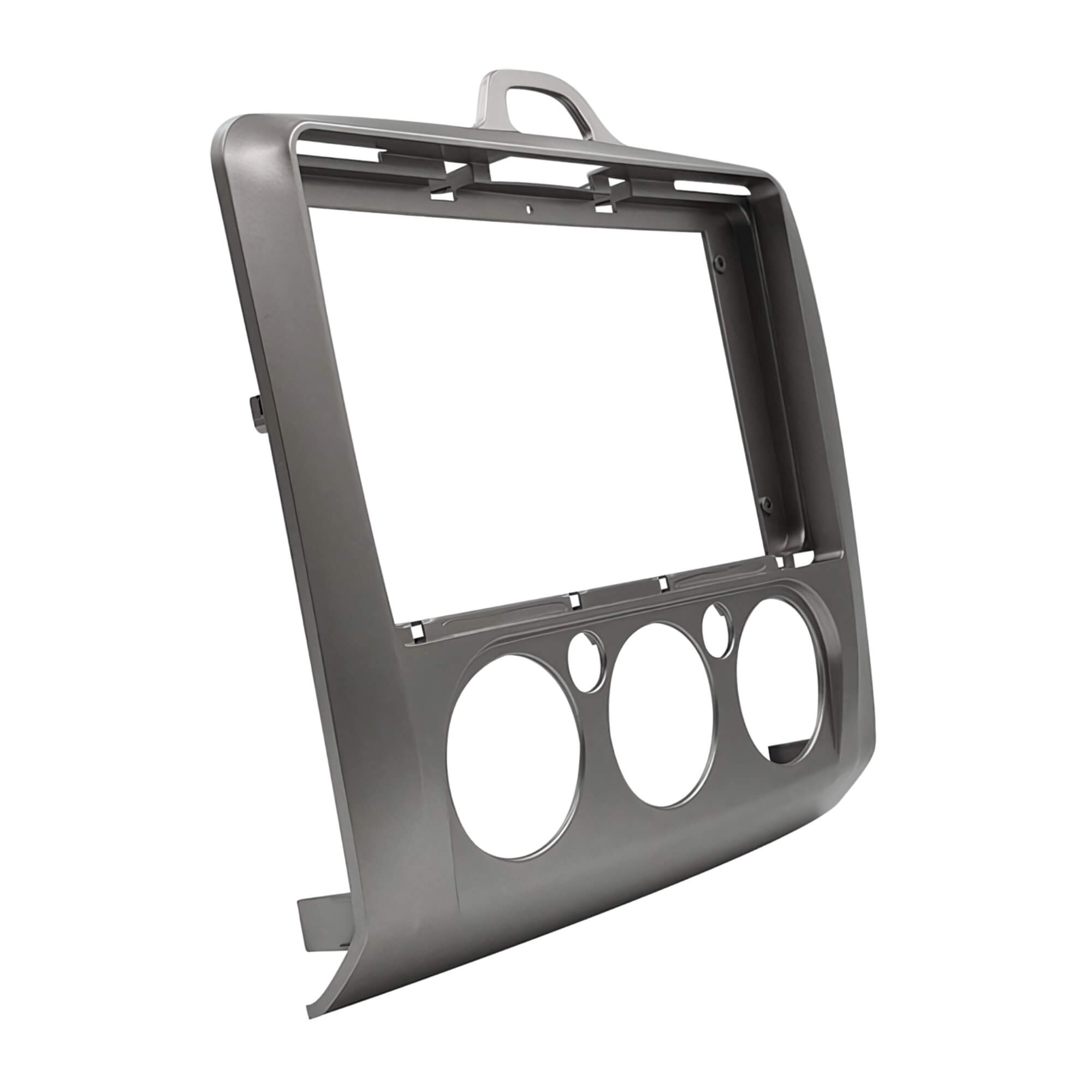Moldura 9" Polegadas Prata compatível com Ford Focus 2009 a 2013 Padrão Chinês Expex - EPX9FD006