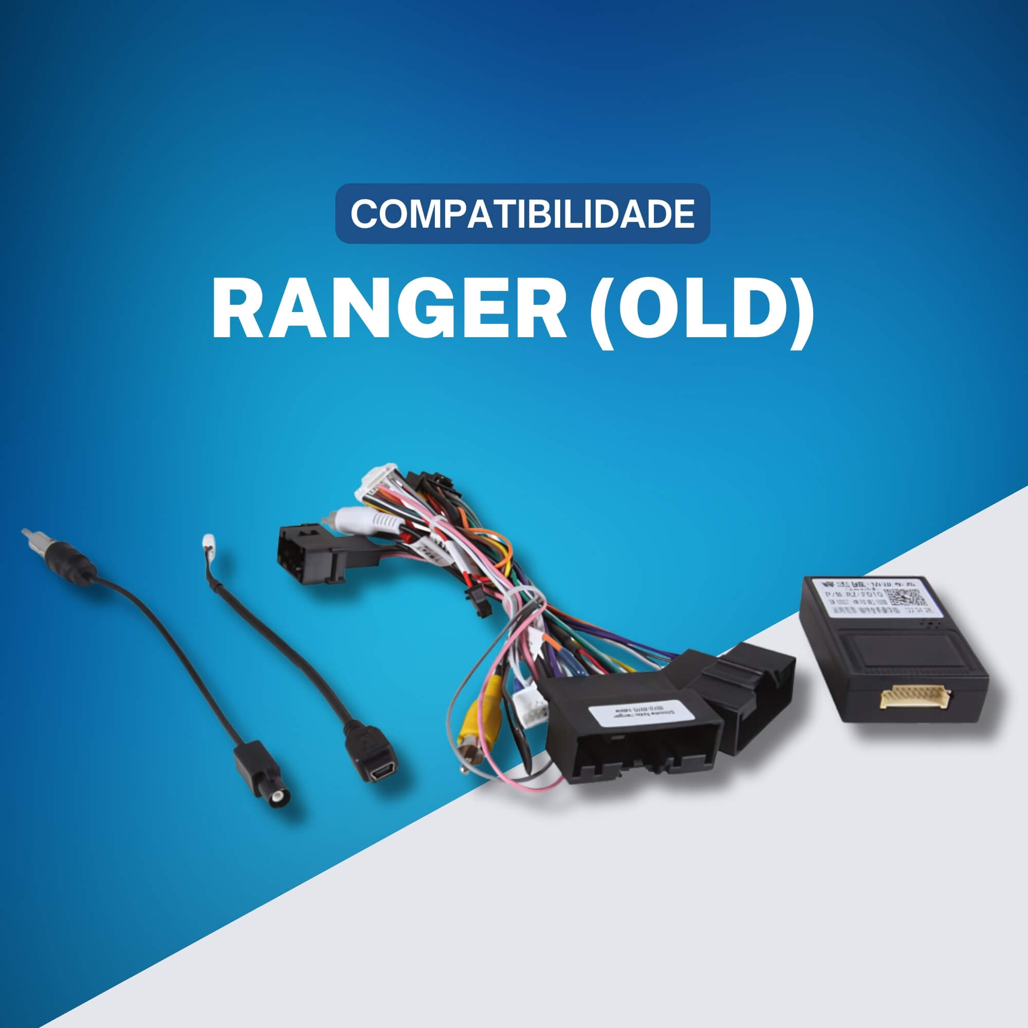 Kit Multifunções Ford Ranger (Old) 12/15 para Mídia Android Expex - EXCANPLUS-FD01
