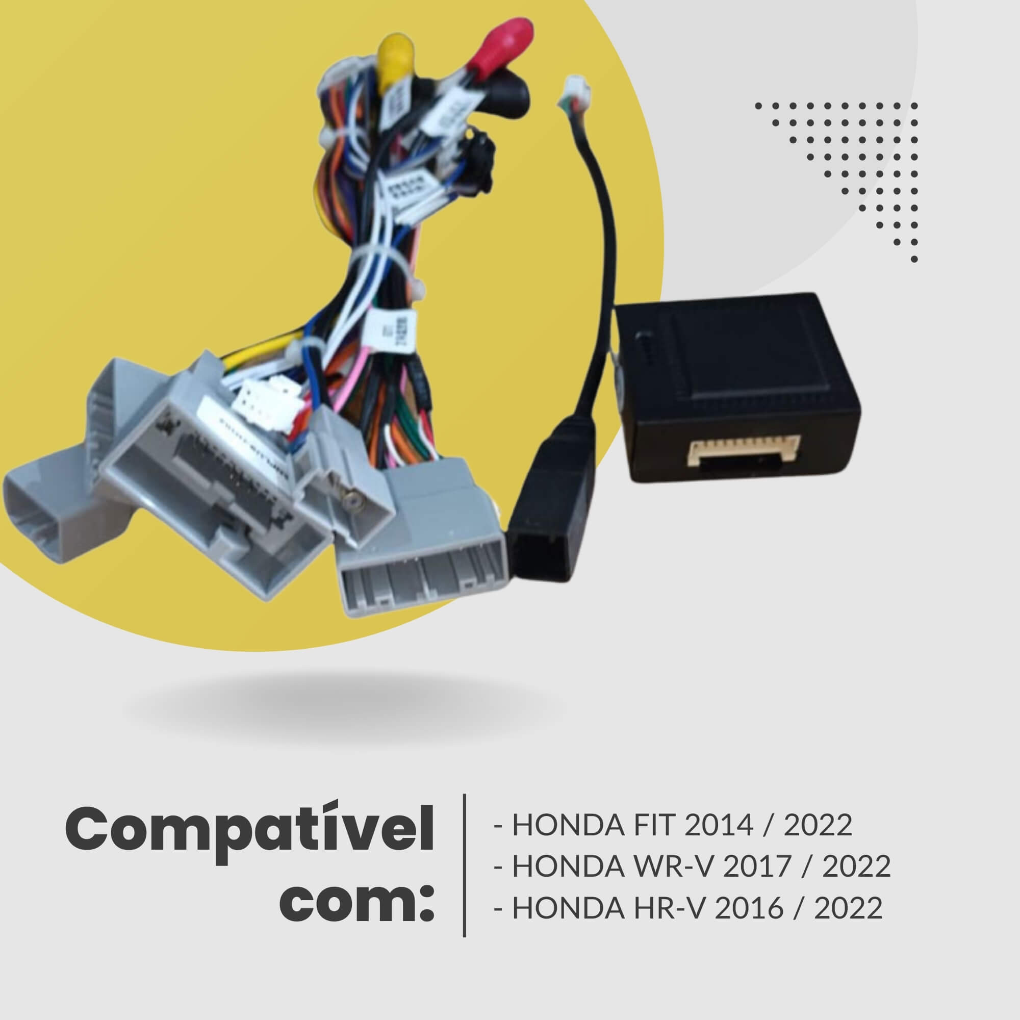 Canplus Honda Fit/HR-V/WR-V p/ Multimídia Android com Protocolo Expex - EXCANPLUS-HO02
