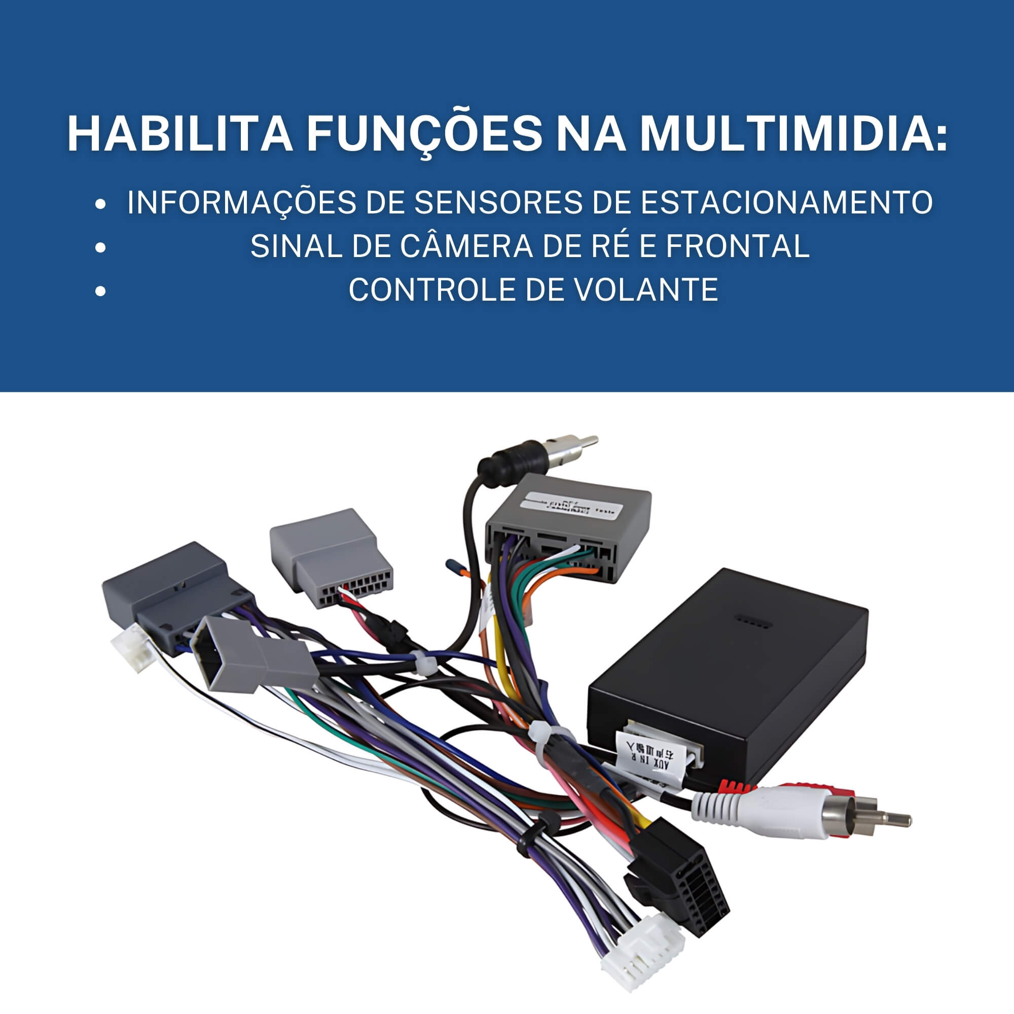 Kit Multifunções Chicote Canbus Civic e CRV 12/16 p/ Multimidia c/ Android Expex - EXCANPLUS-HO03