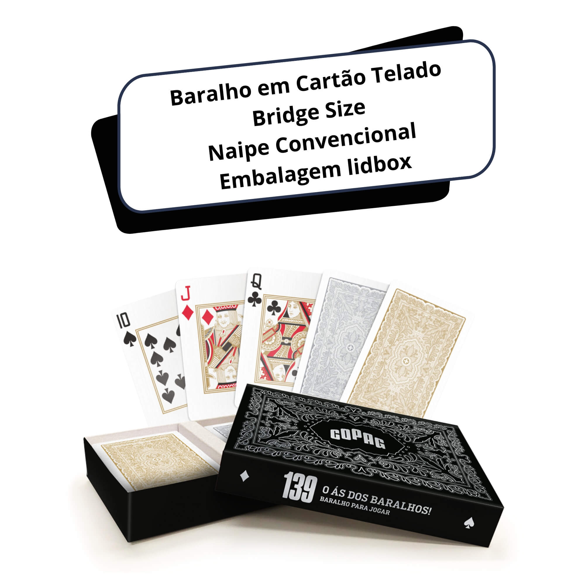 Jogo de Cartas Baralho 139 Special Edition Em Lidbox Copag - 91863