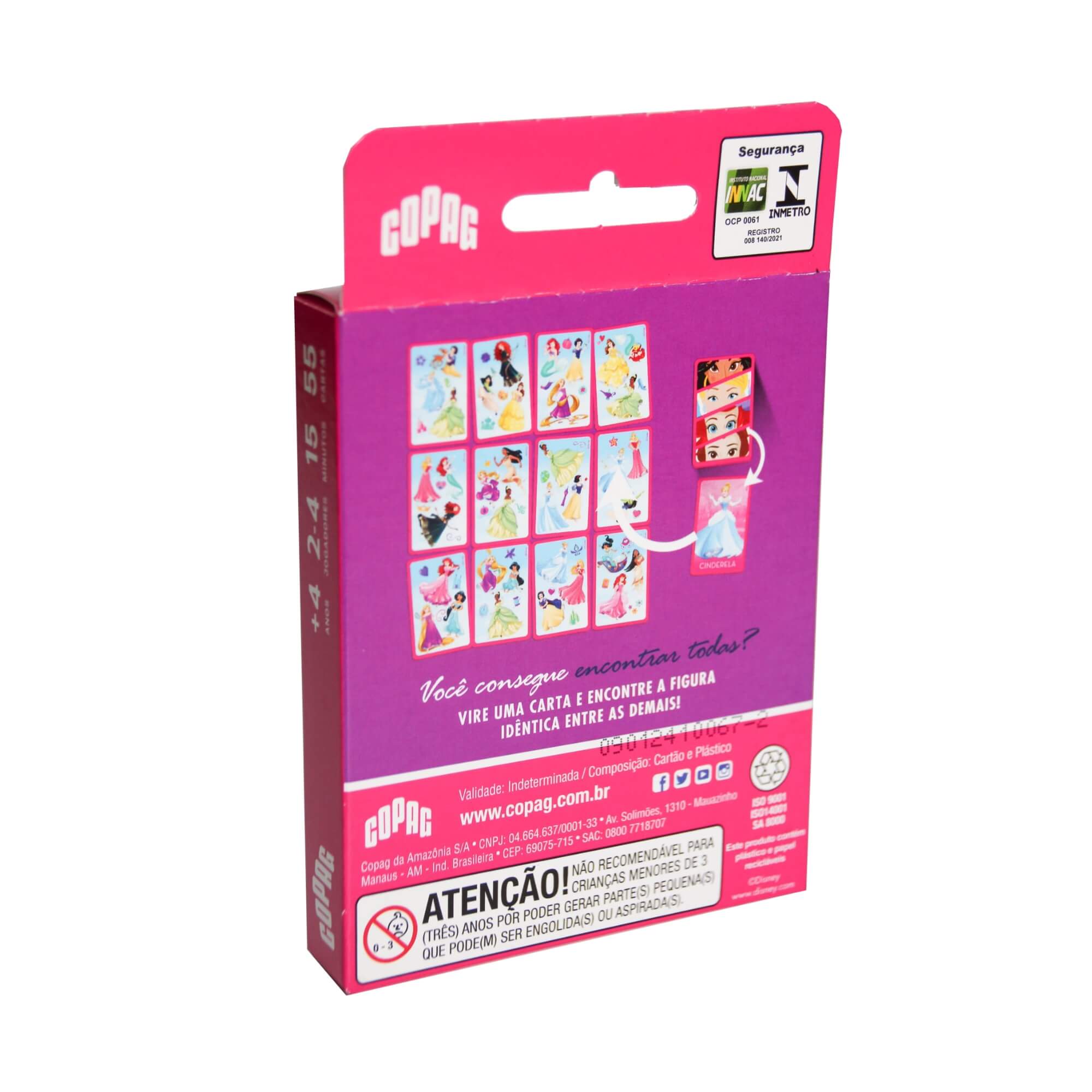 Jogo de Cartas Eu Vi! Princesas Copag - 34068