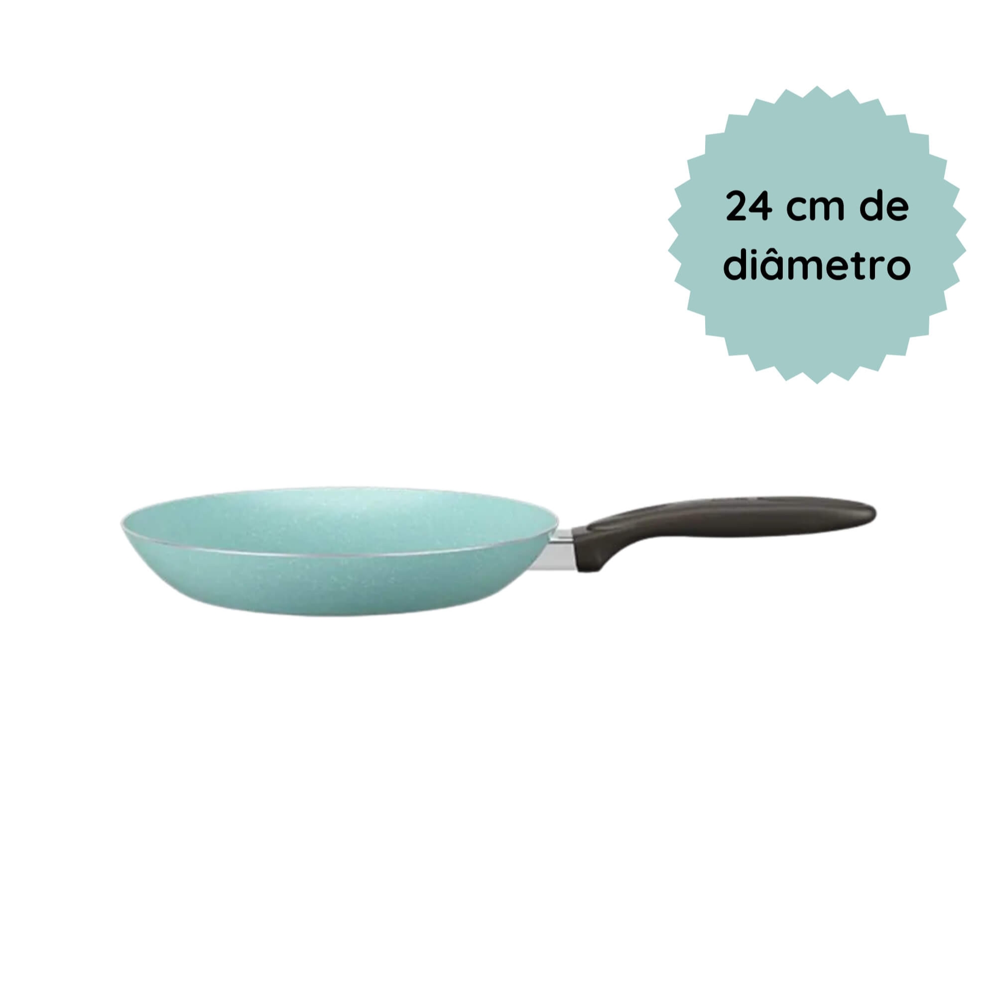 COMP Kit Panela Wok + Frigideira 24cm Antiaderente Brinox