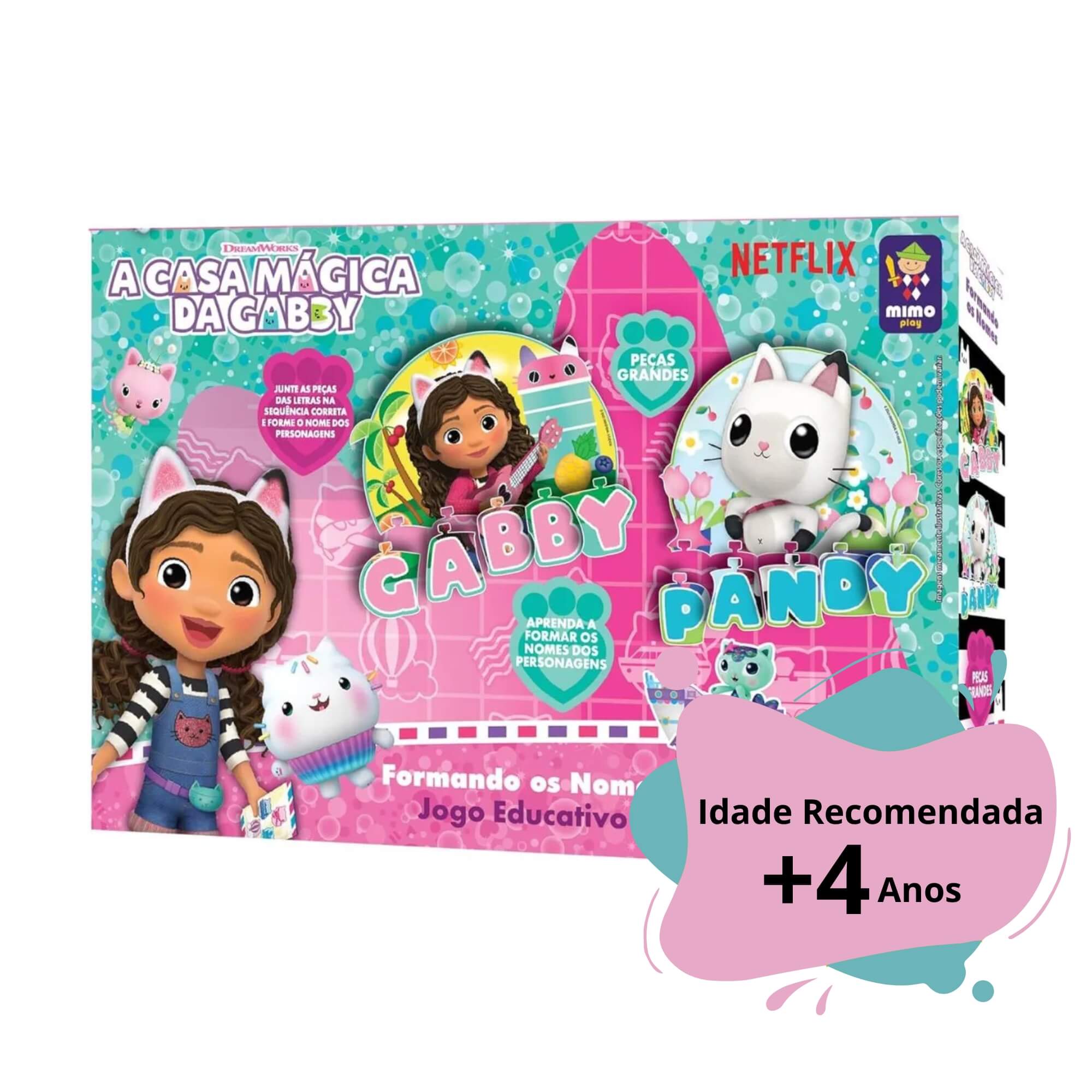 Jogo Educativo Formando os Nomes Gabby Mimo Toys - 2155