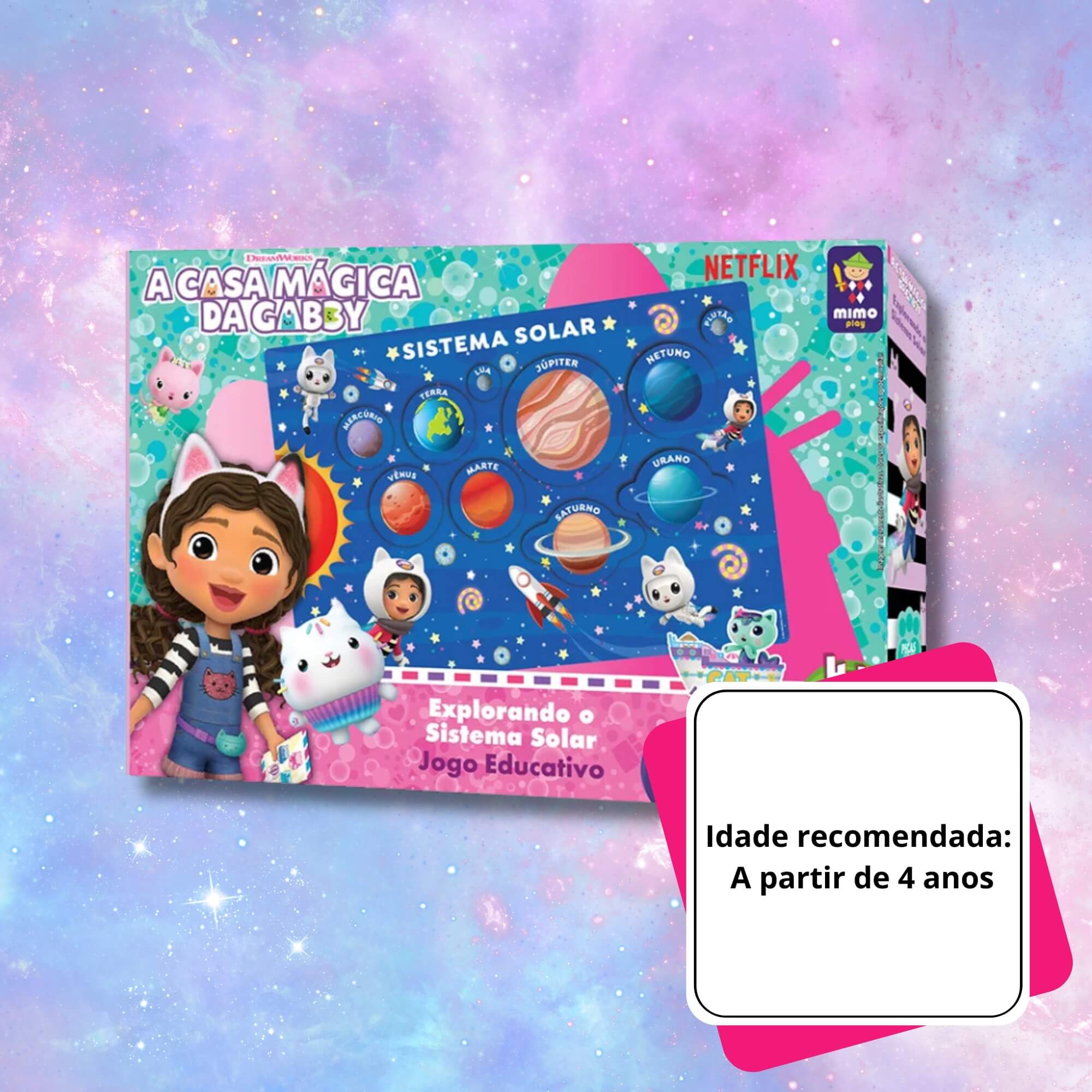 Jogo Educativo Conhecendo o Sistema Solar Gabby Mimo Toys - 2161