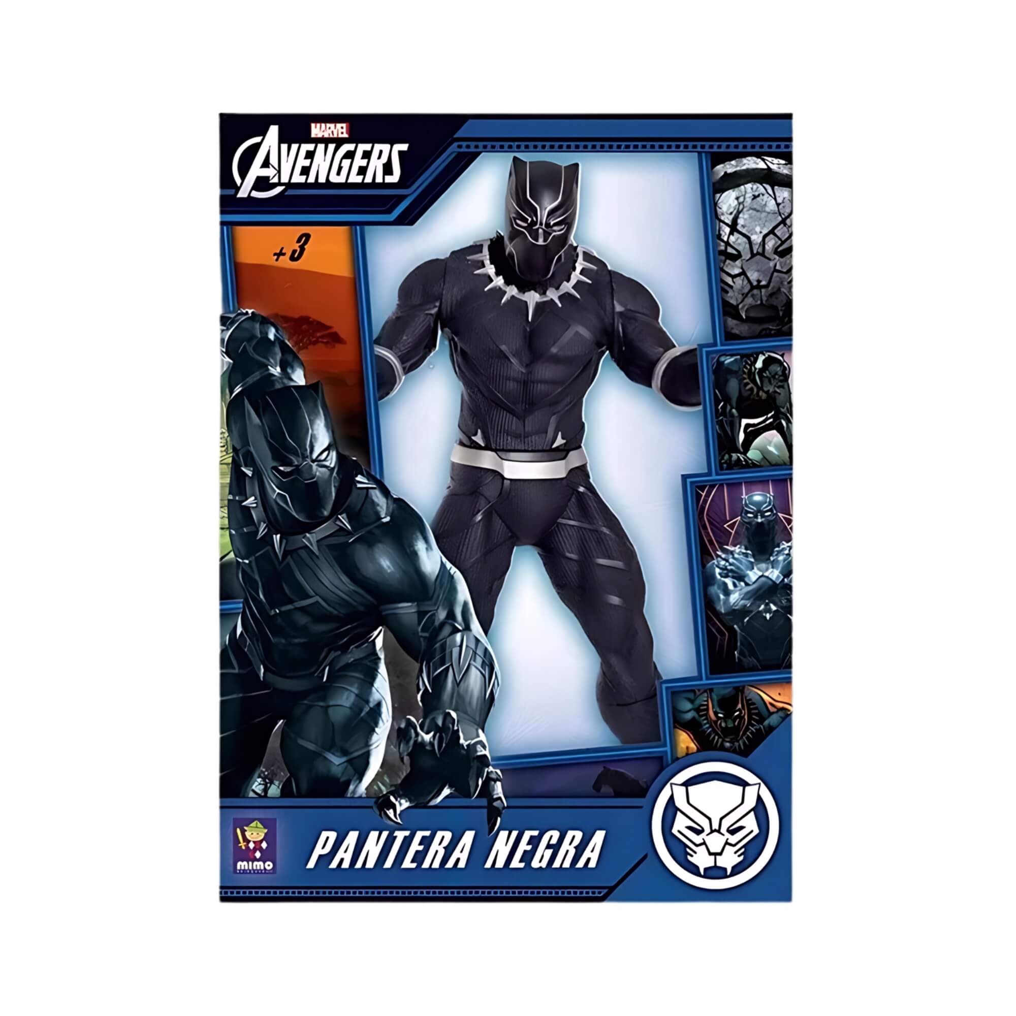 Boneco Articulado Pantera Negra Avengers 45cm Mimo Toys - 1206