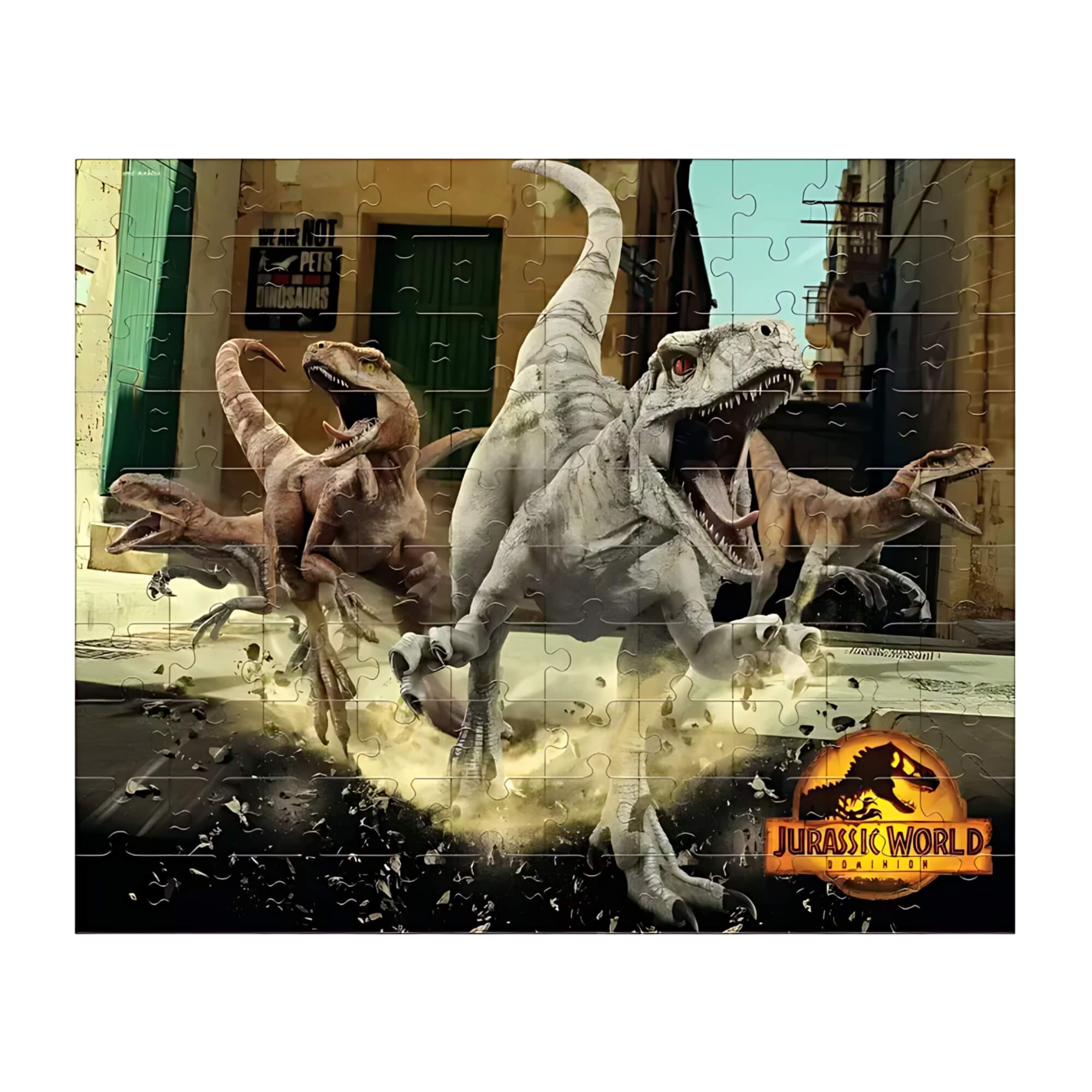 Quebra-Cabeça Atrociraptors 100 Peças Jurassic World Mimo Toys - 2081