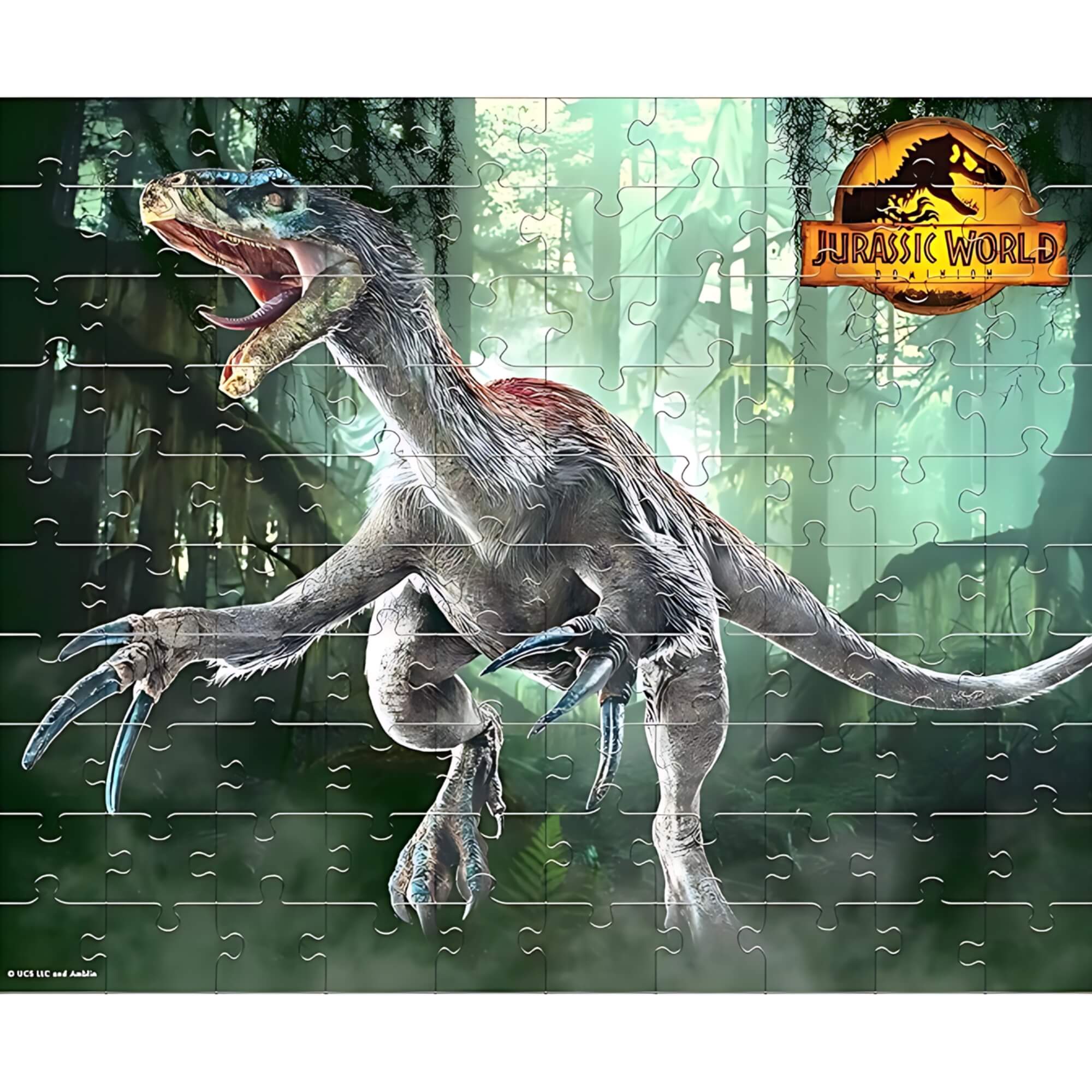 Quebra-Cabeça Therizinosaurus Jurassic World 100 Peças Mimo Toys - 2084
